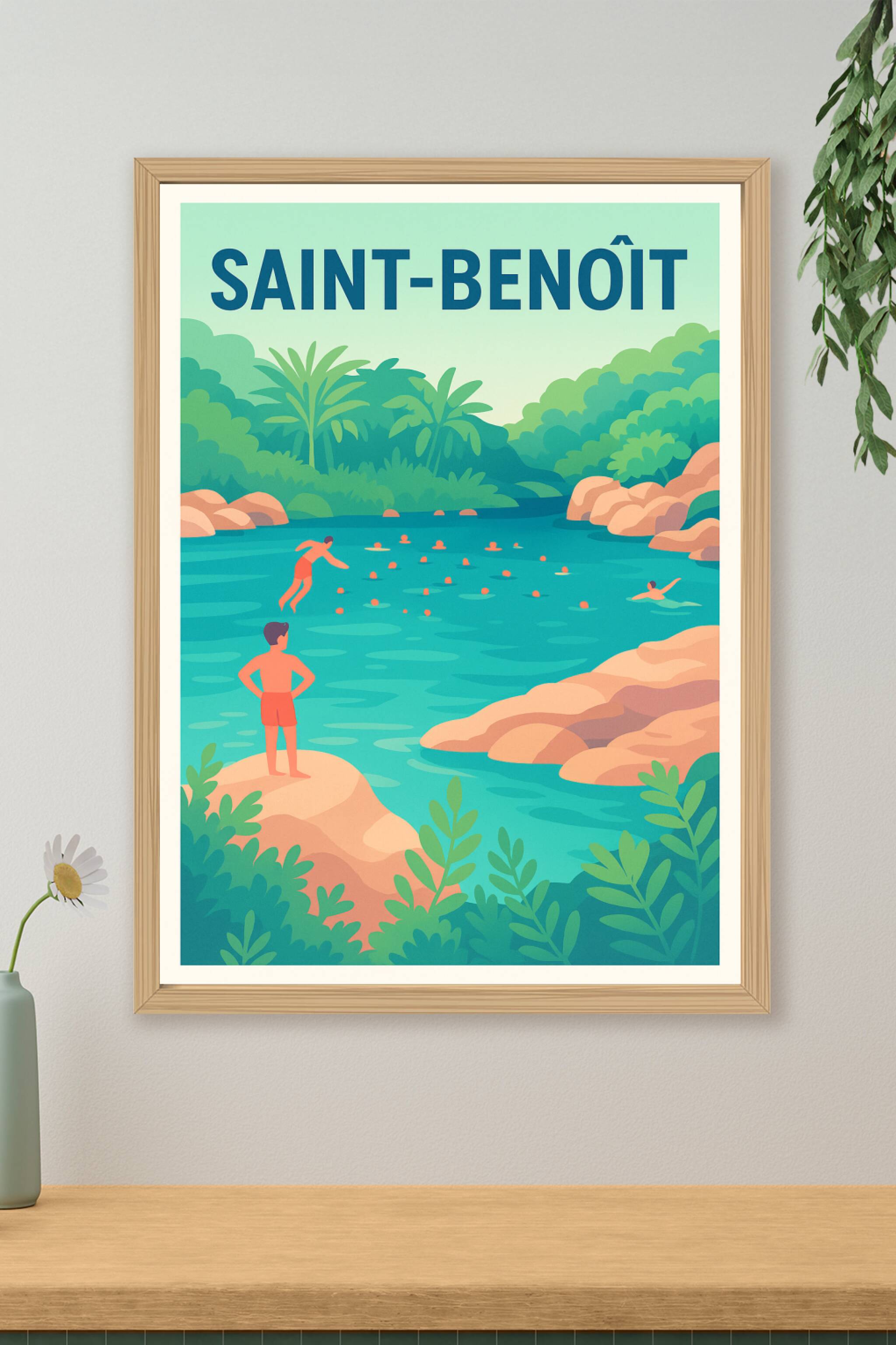 Affiche de Saint-Benoît - Plongez dans la nature enchanteresse