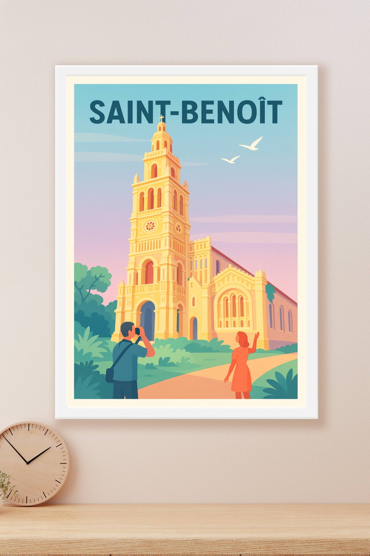 Affiche de Saint-Benoît - Découvrez la majesté de son patrimoine