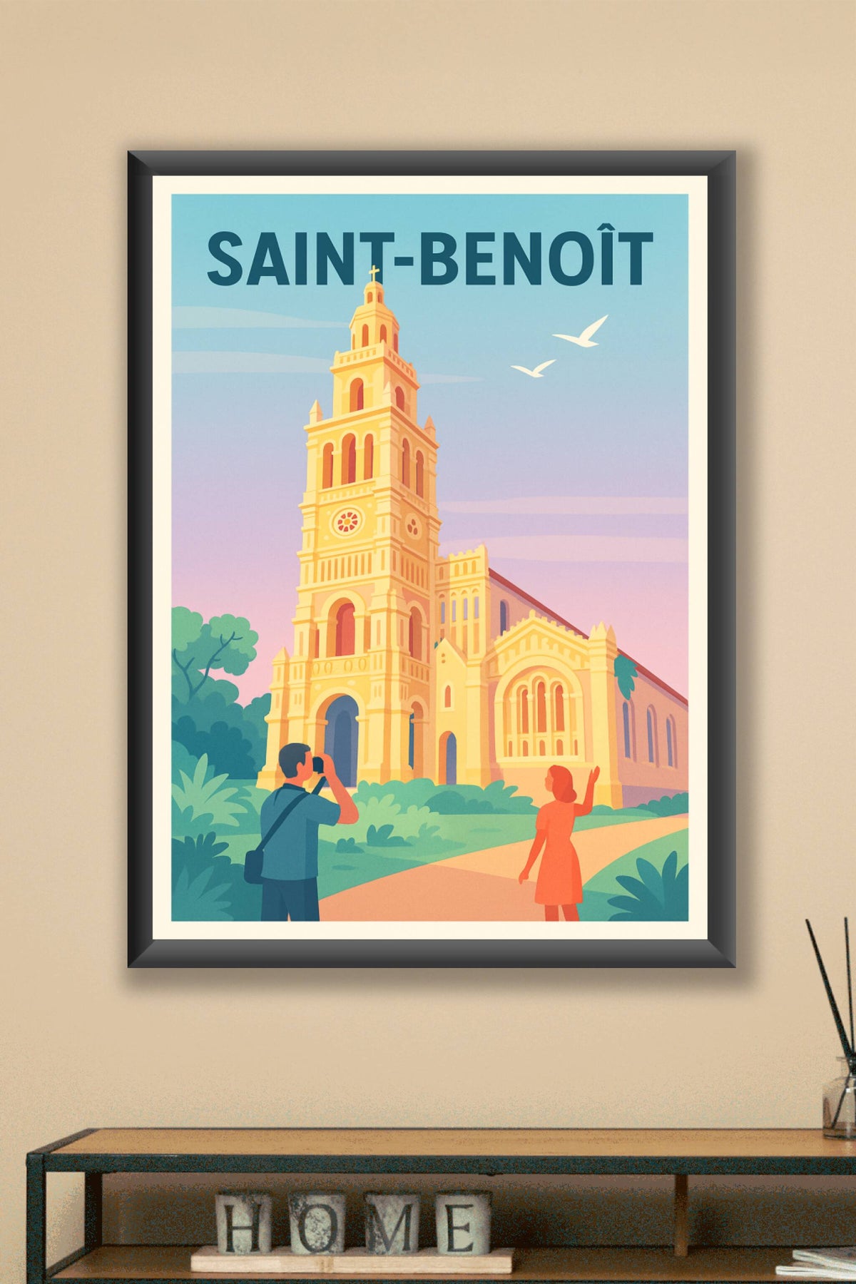 Affiche de Saint-Benoît - Découvrez la majesté de son patrimoine