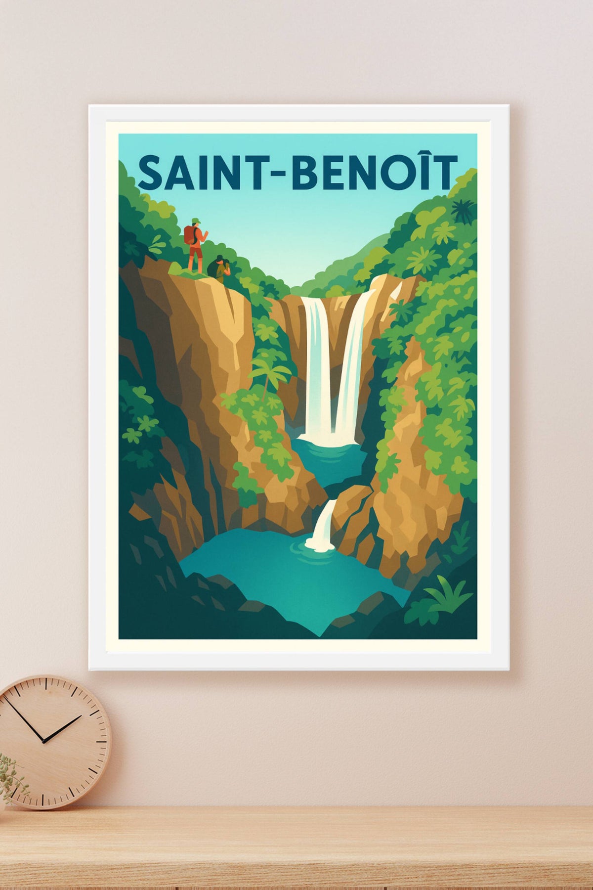 Affiche de Saint-Benoît - L'appel enchanteur des cascades tropicales