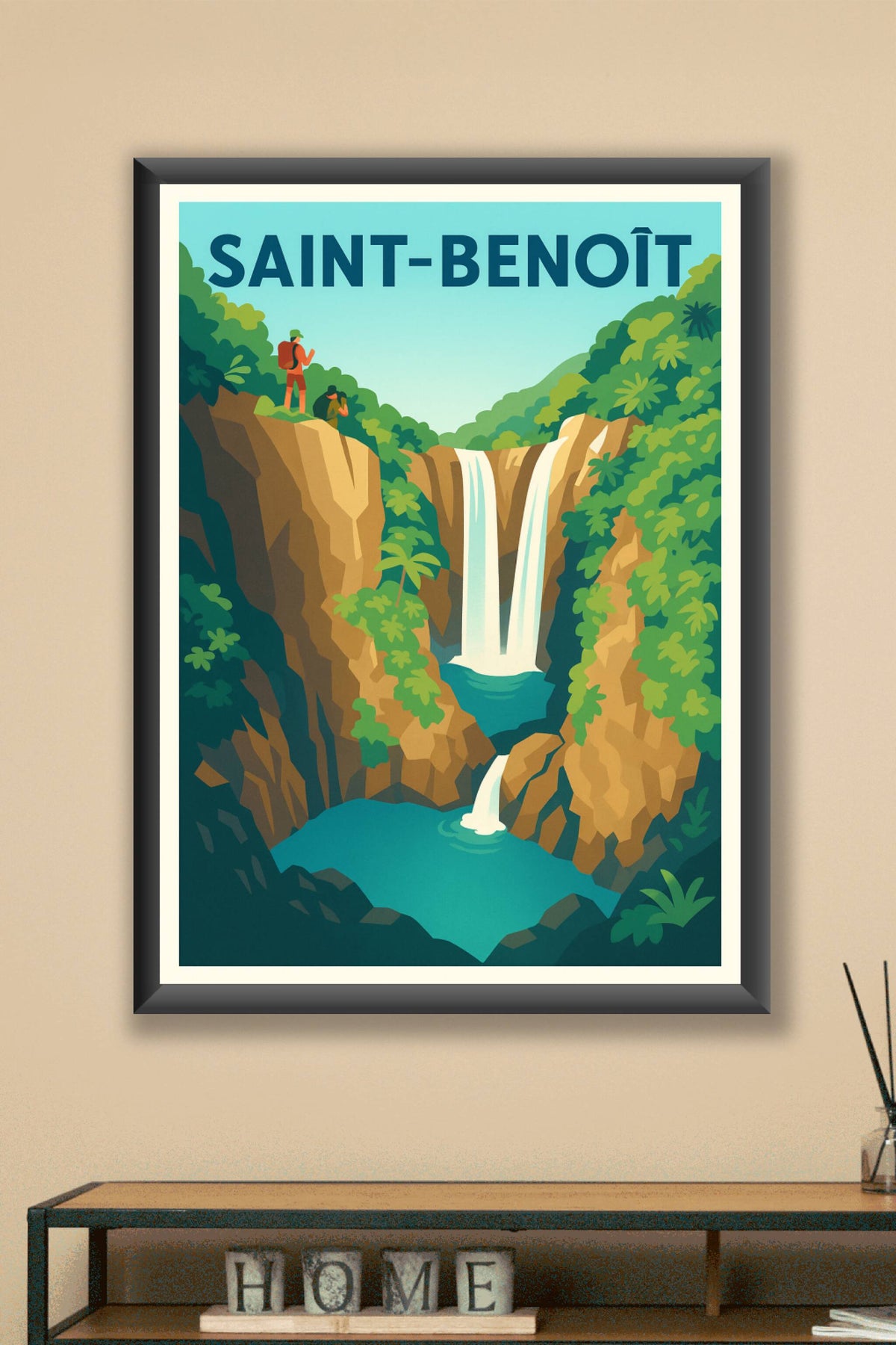 Affiche de Saint-Benoît - L'appel enchanteur des cascades tropicales