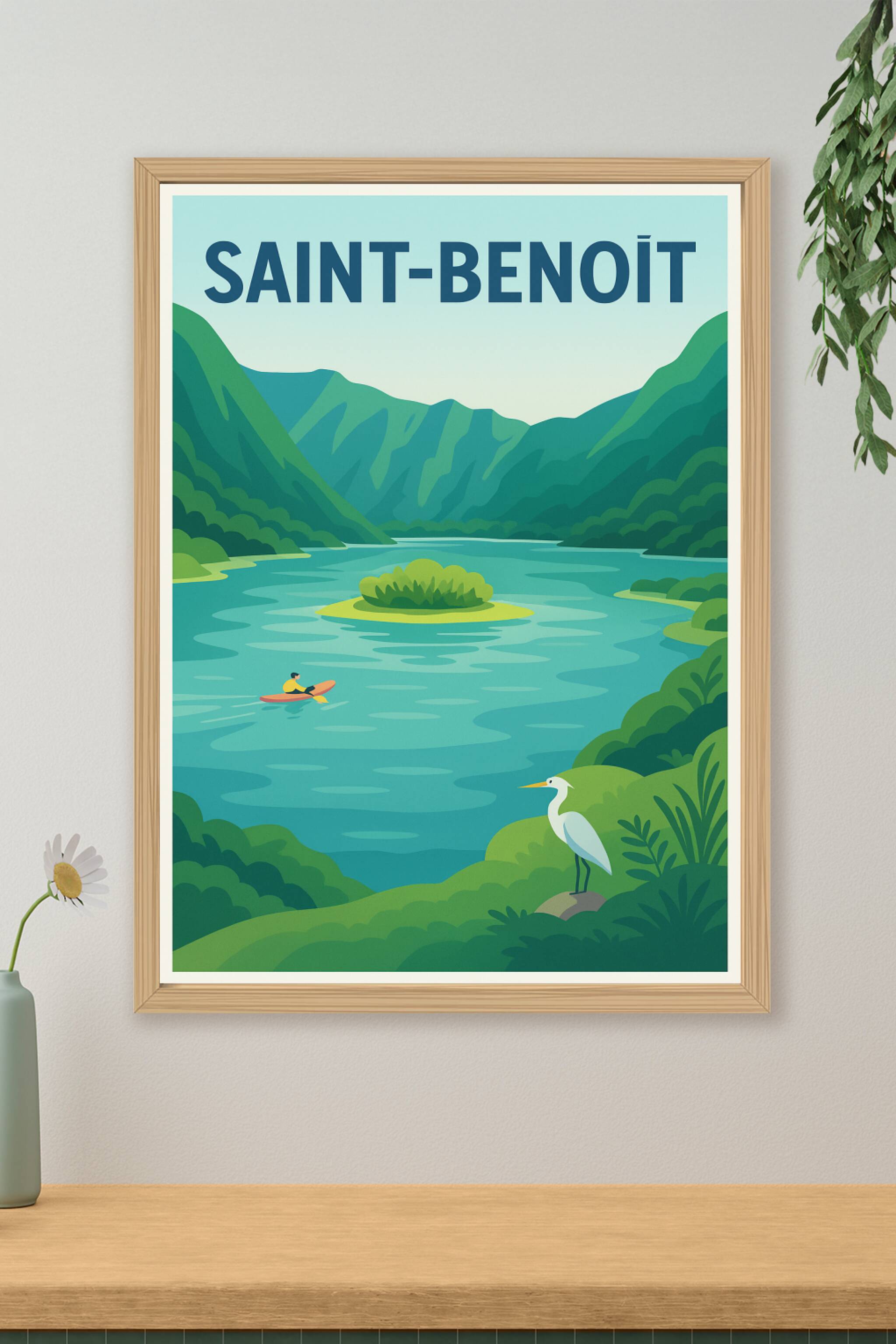 Affiche de Saint-Benoît - L'Évasion au Cœur de la Nature