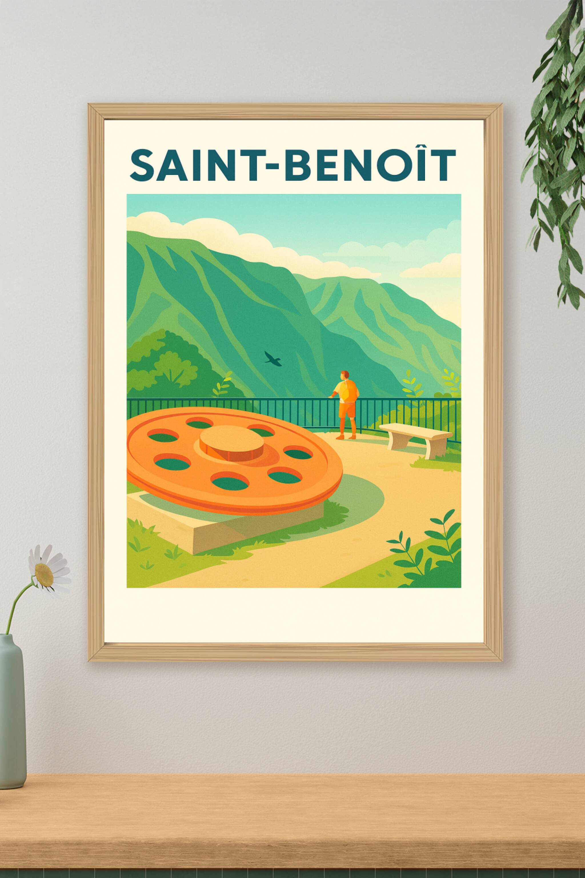 Affiche de Saint-Benoît - Panorama nature et découvertes