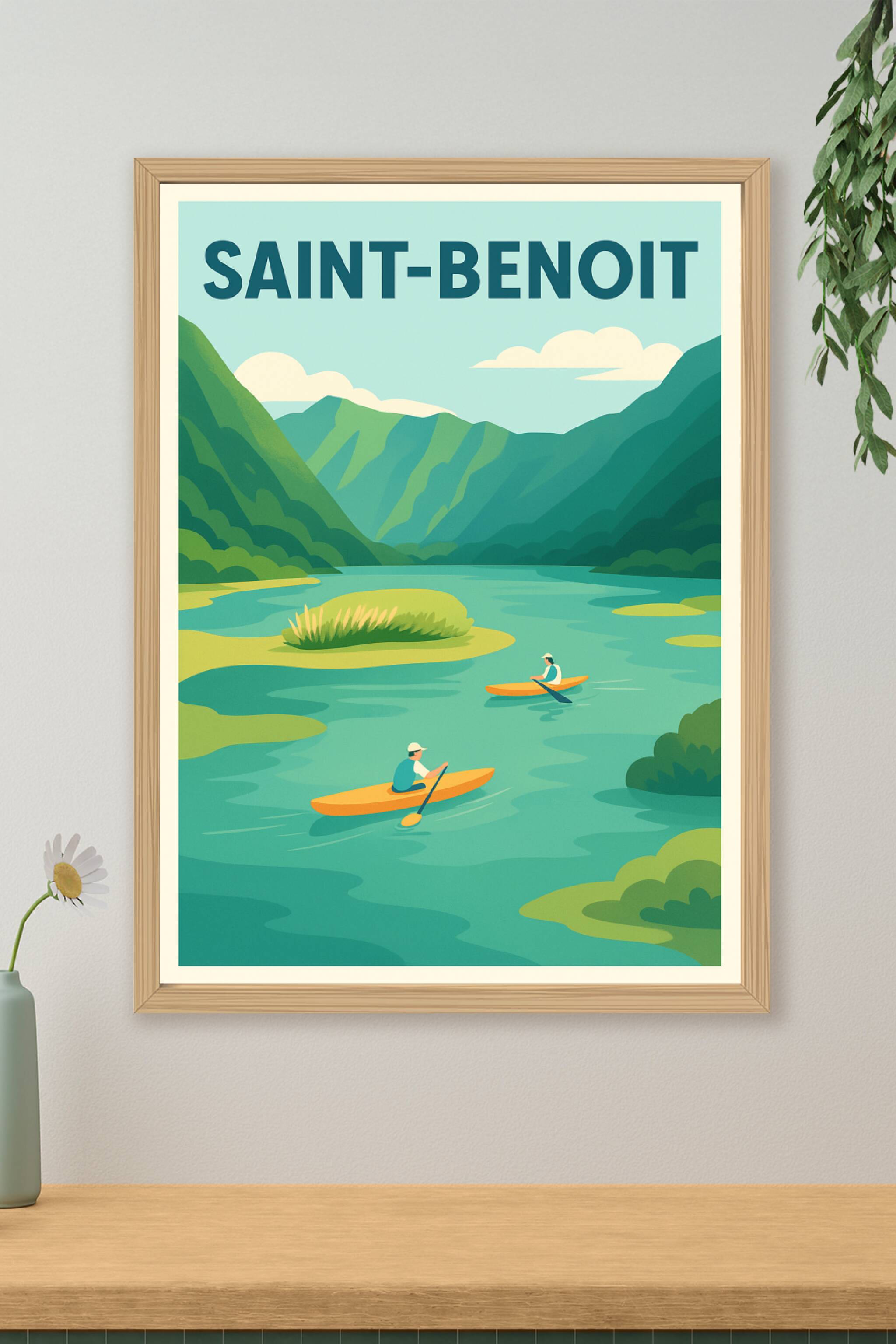 Affiche de Saint-Benoît - Évasion et sérénité au fil de l'eau