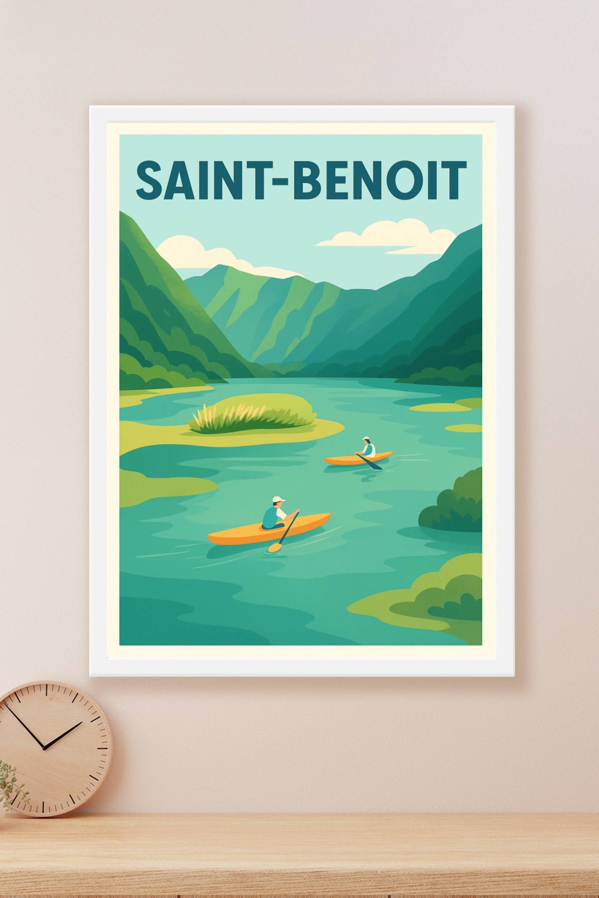 Affiche de Saint-Benoît - Évasion et sérénité au fil de l'eau
