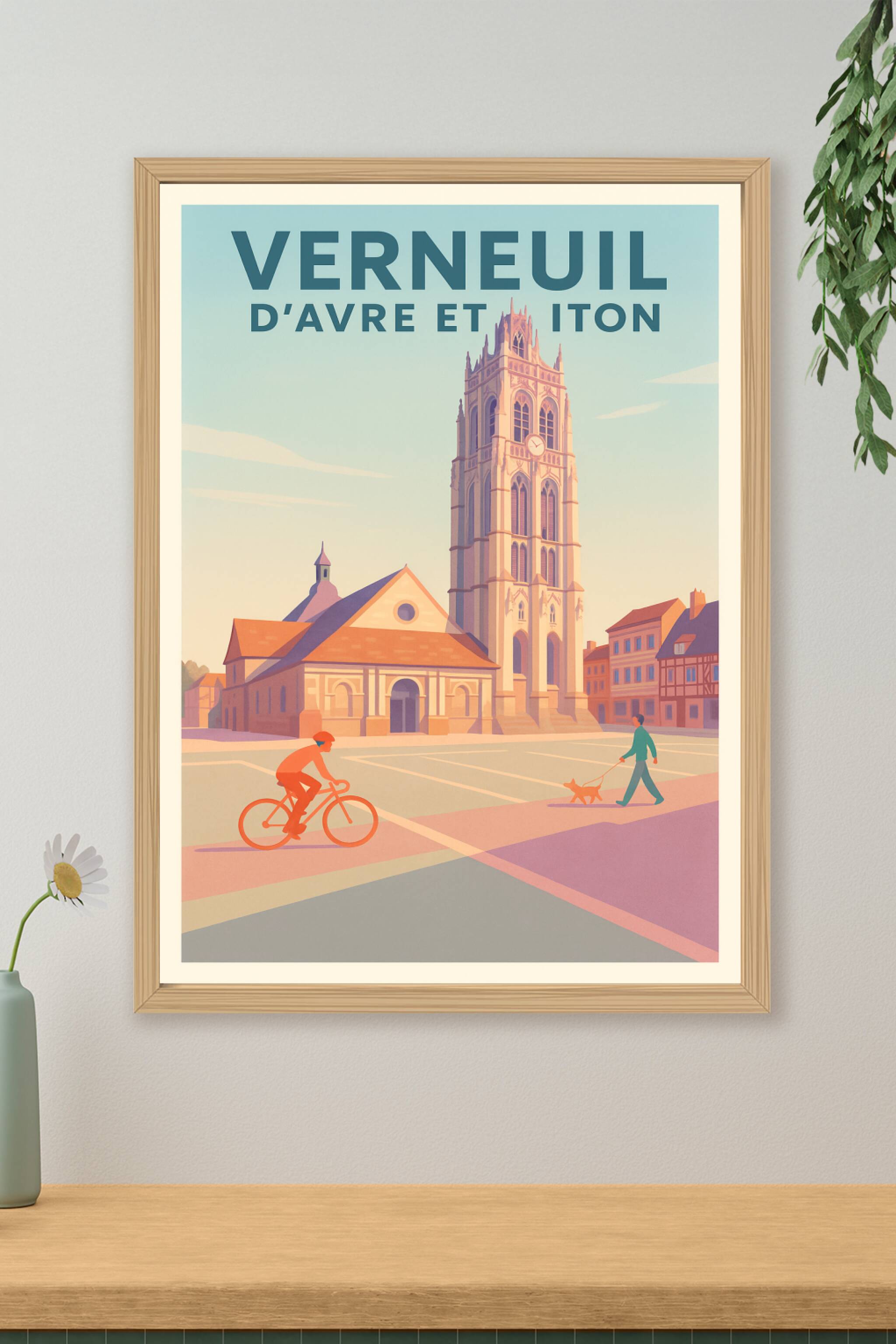 Affiche de Verneuil d'Avre et d'Iton - Charme authentique au cœur de l'Eure