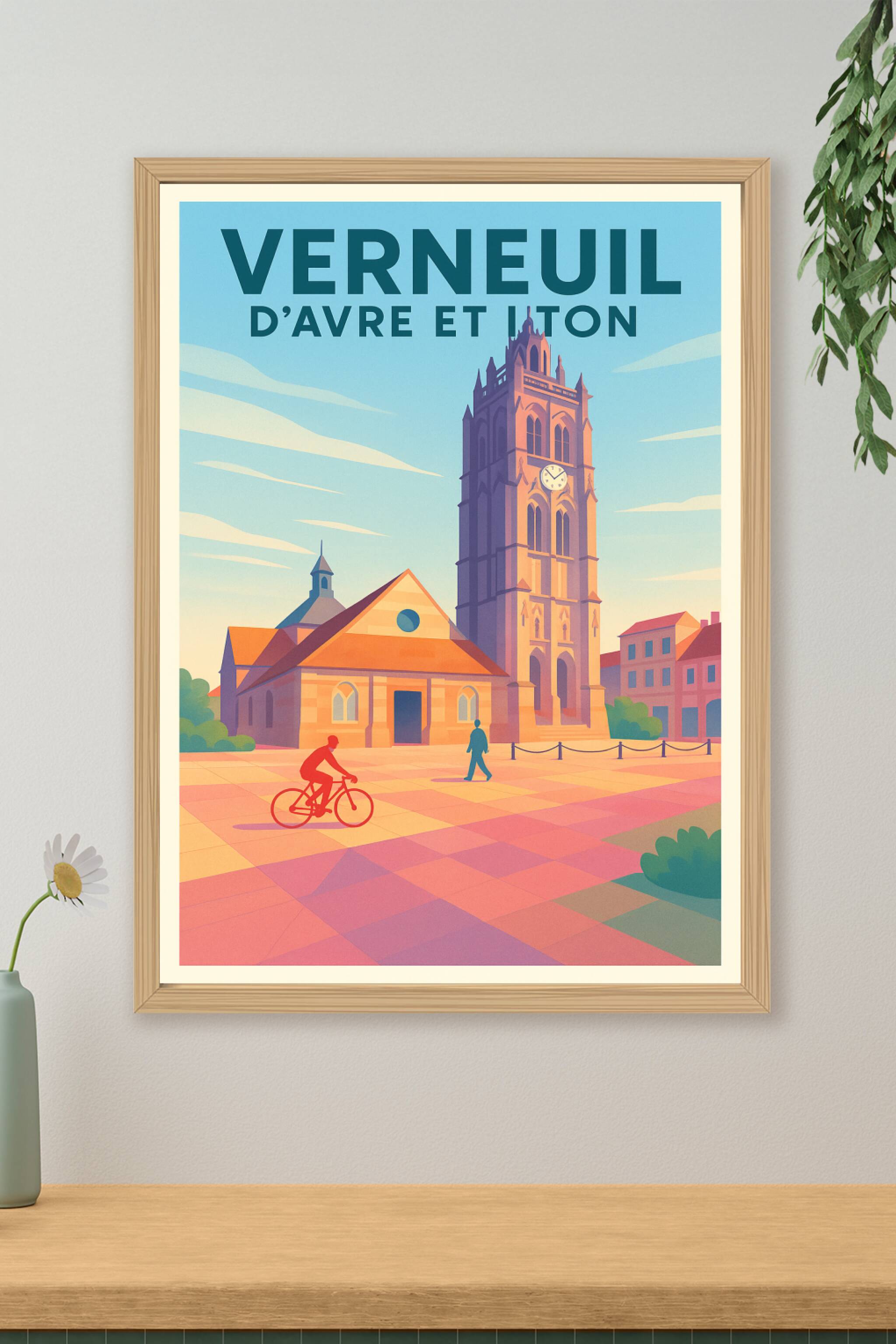 Affiche de Verneuil d'Avre et d'Iton - L'authenticité d'une ville historique