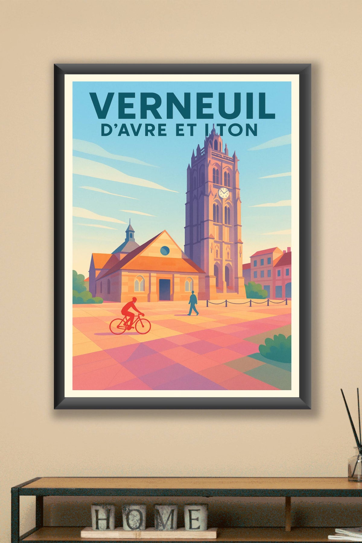 Affiche de Verneuil d'Avre et d'Iton - L'authenticité d'une ville historique