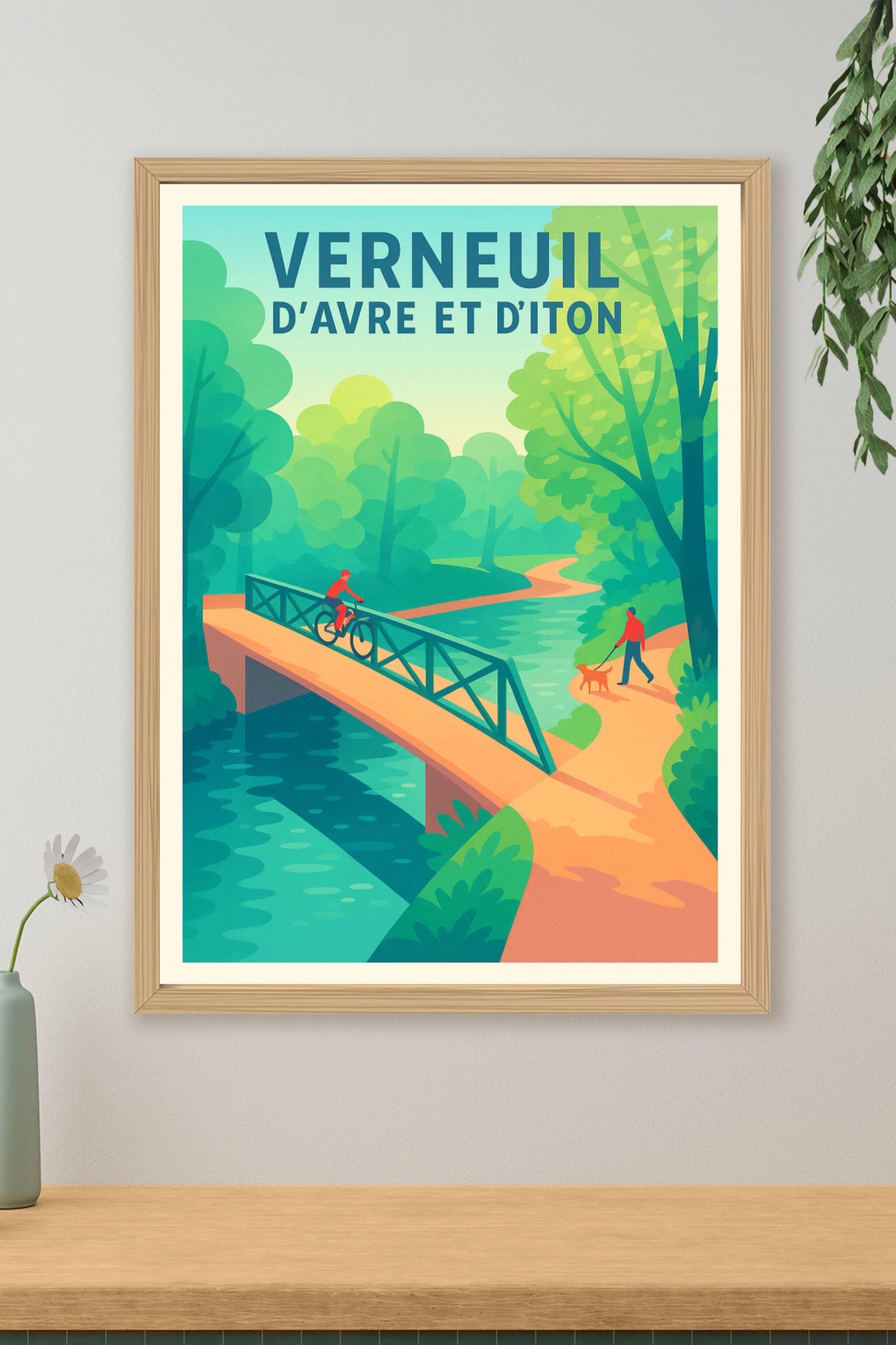 Affiche de Verneuil d'Avre et d'Iton - Évasion nature et sérénité