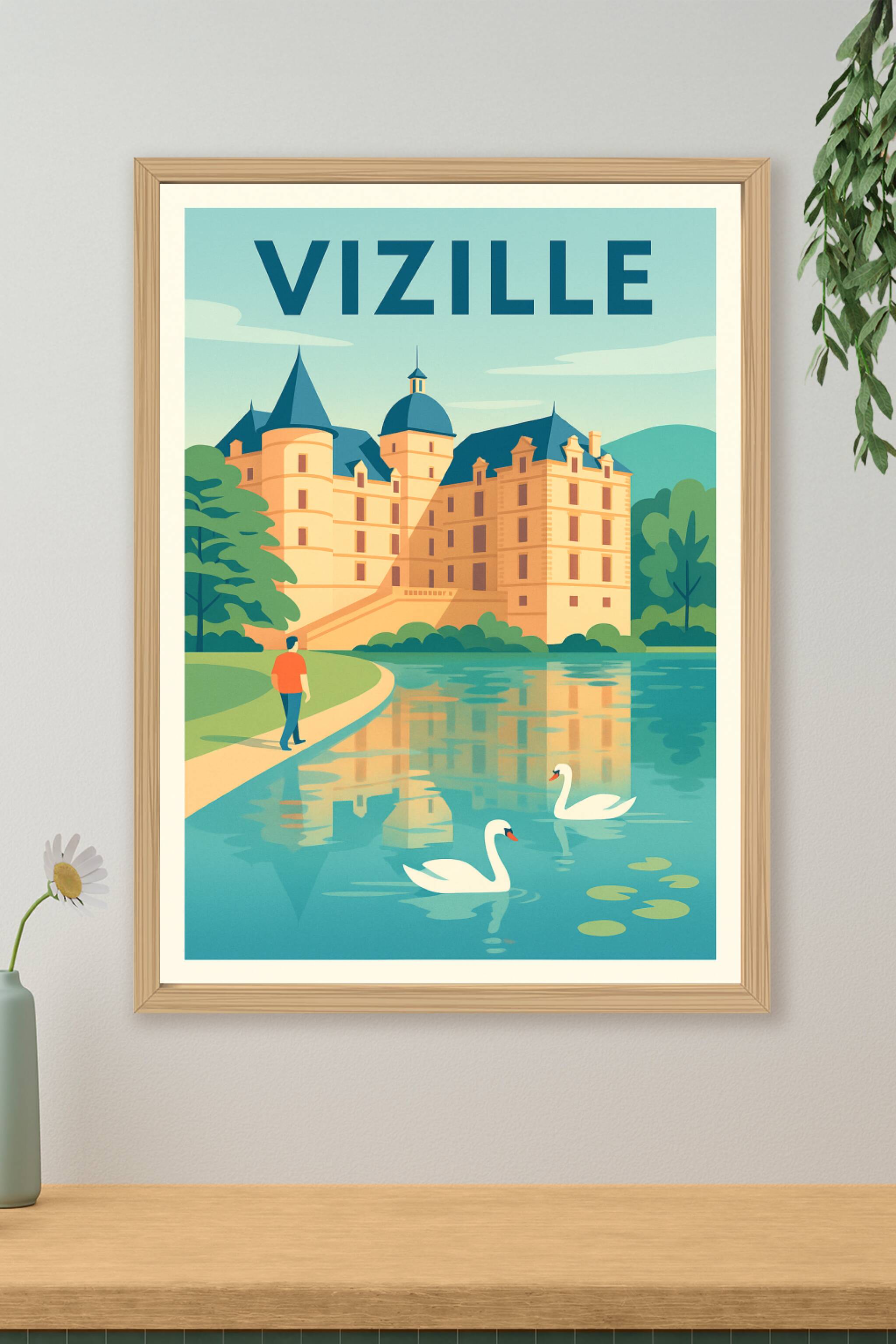 Affiche de Vizille - Élégance et Sérénité au Château