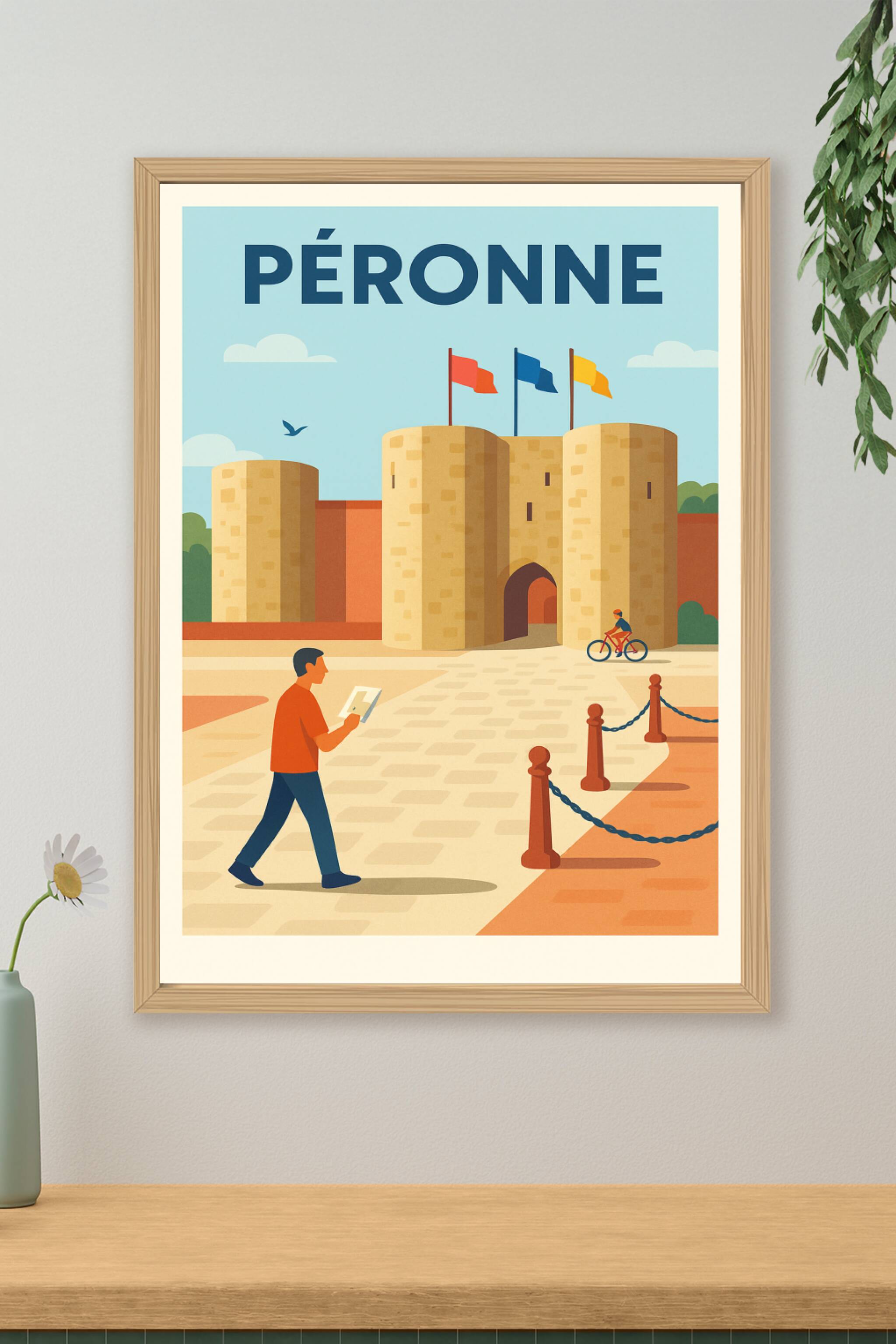 Affiche de Péronne - Porte historique et charme médiéval