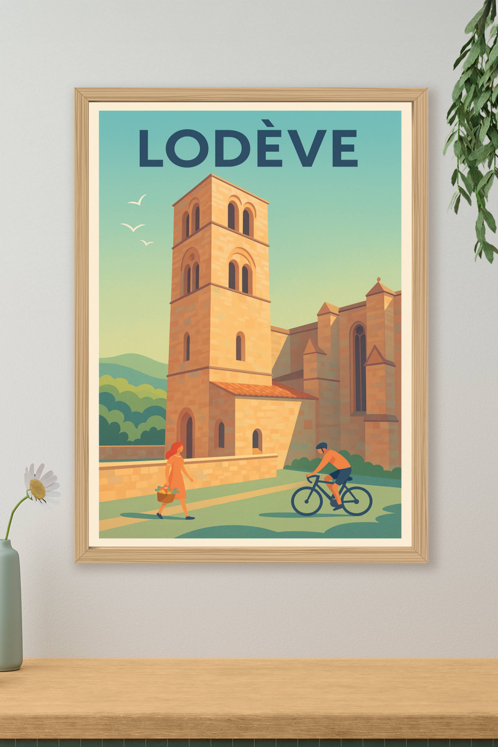 Affiche de Lodève - Charme et sérénité au cœur de l'Hérault