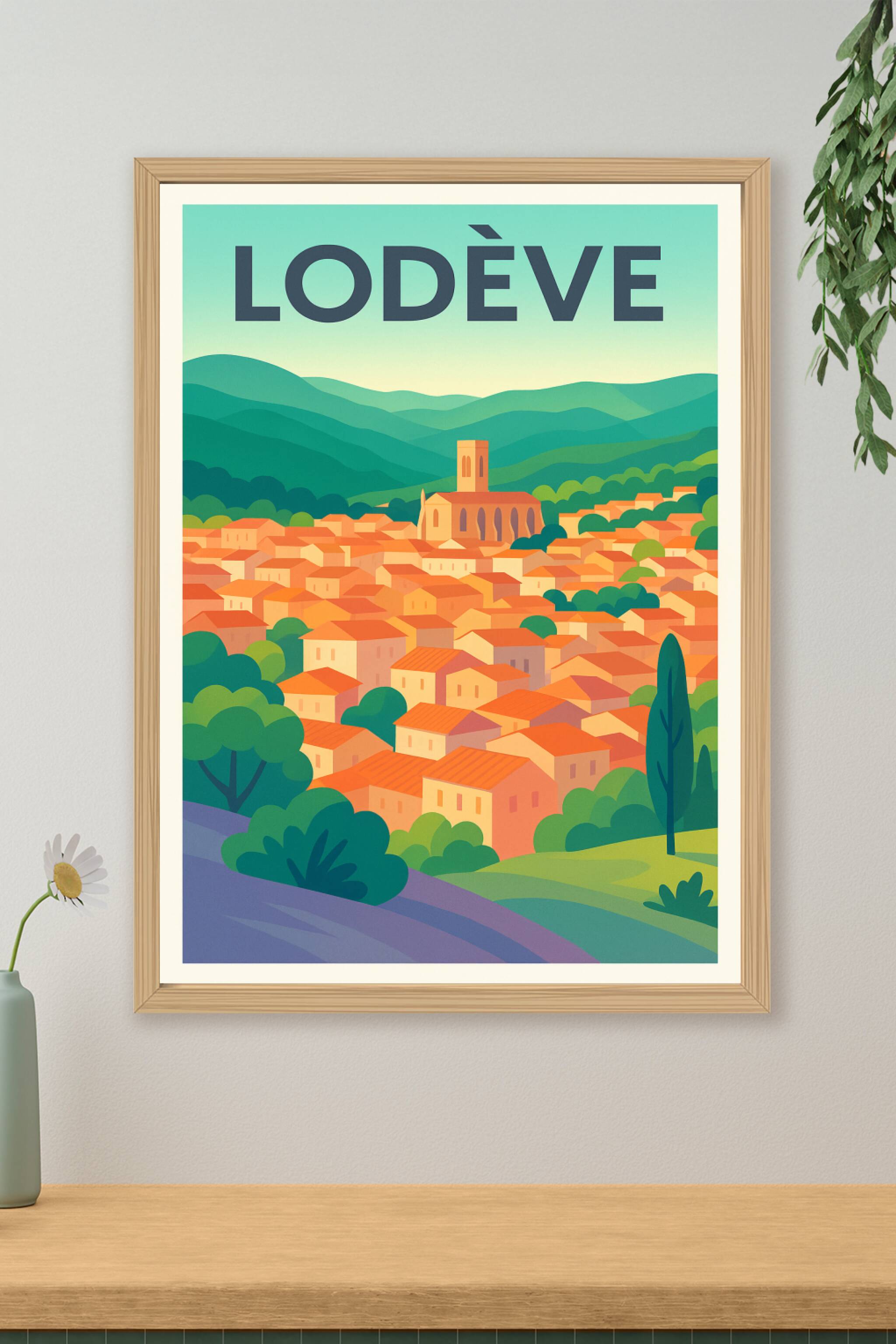 Affiche de Lodève - Charme authentique du Sud