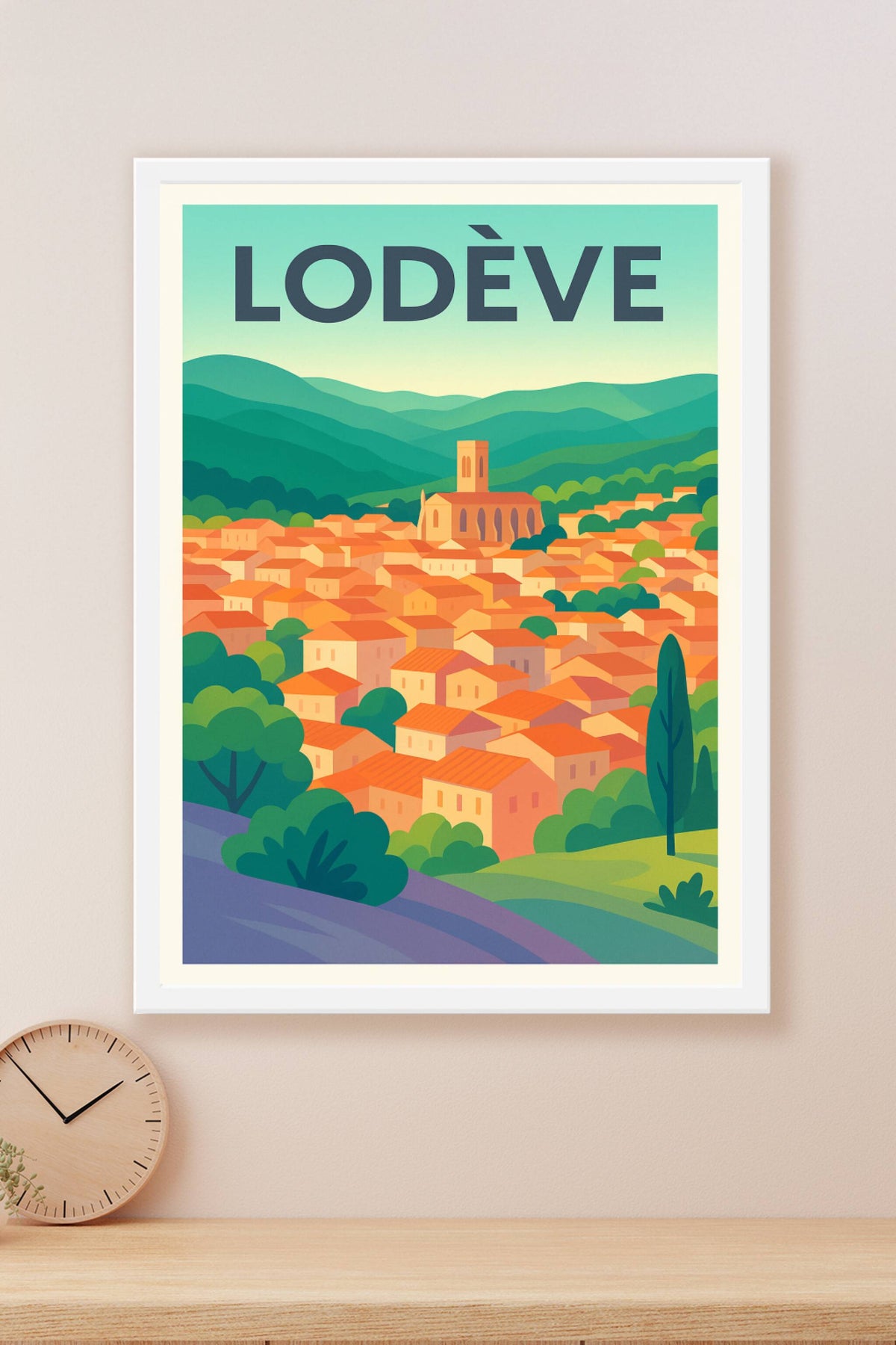 Affiche de Lodève - Charme authentique du Sud