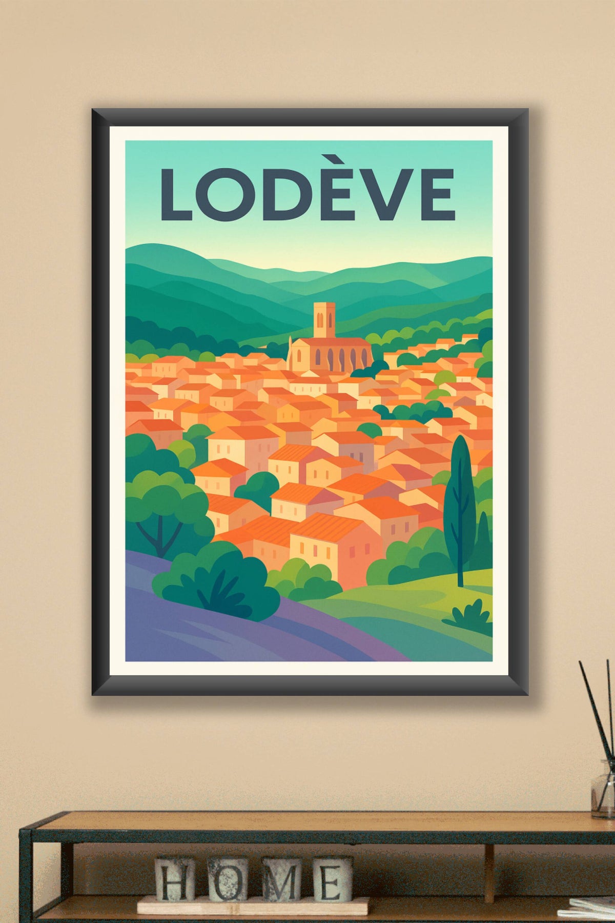 Affiche de Lodève - Charme authentique du Sud