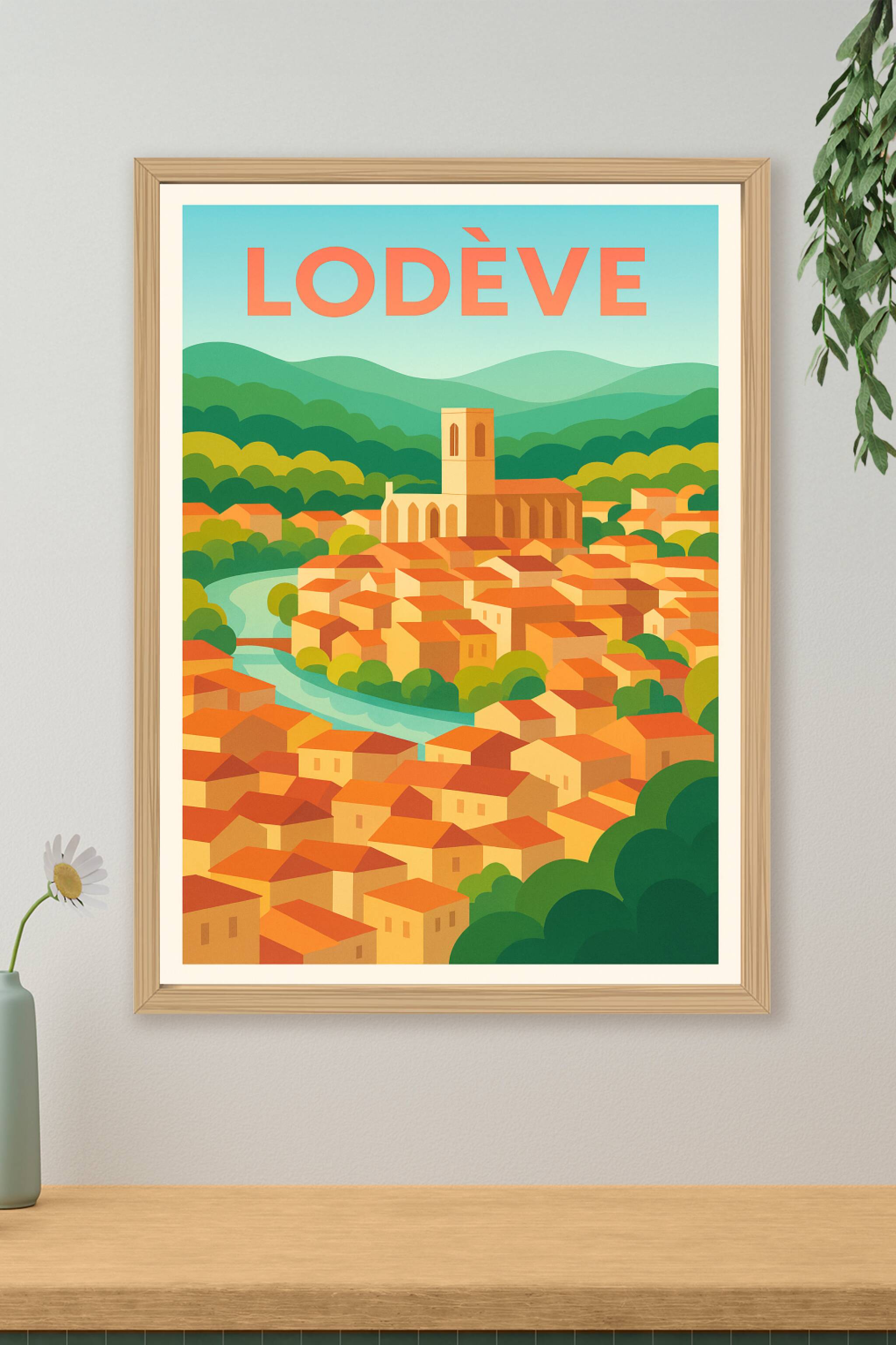 Affiche de Lodève - L'enchantement d'une cité au cœur de l'Hérault