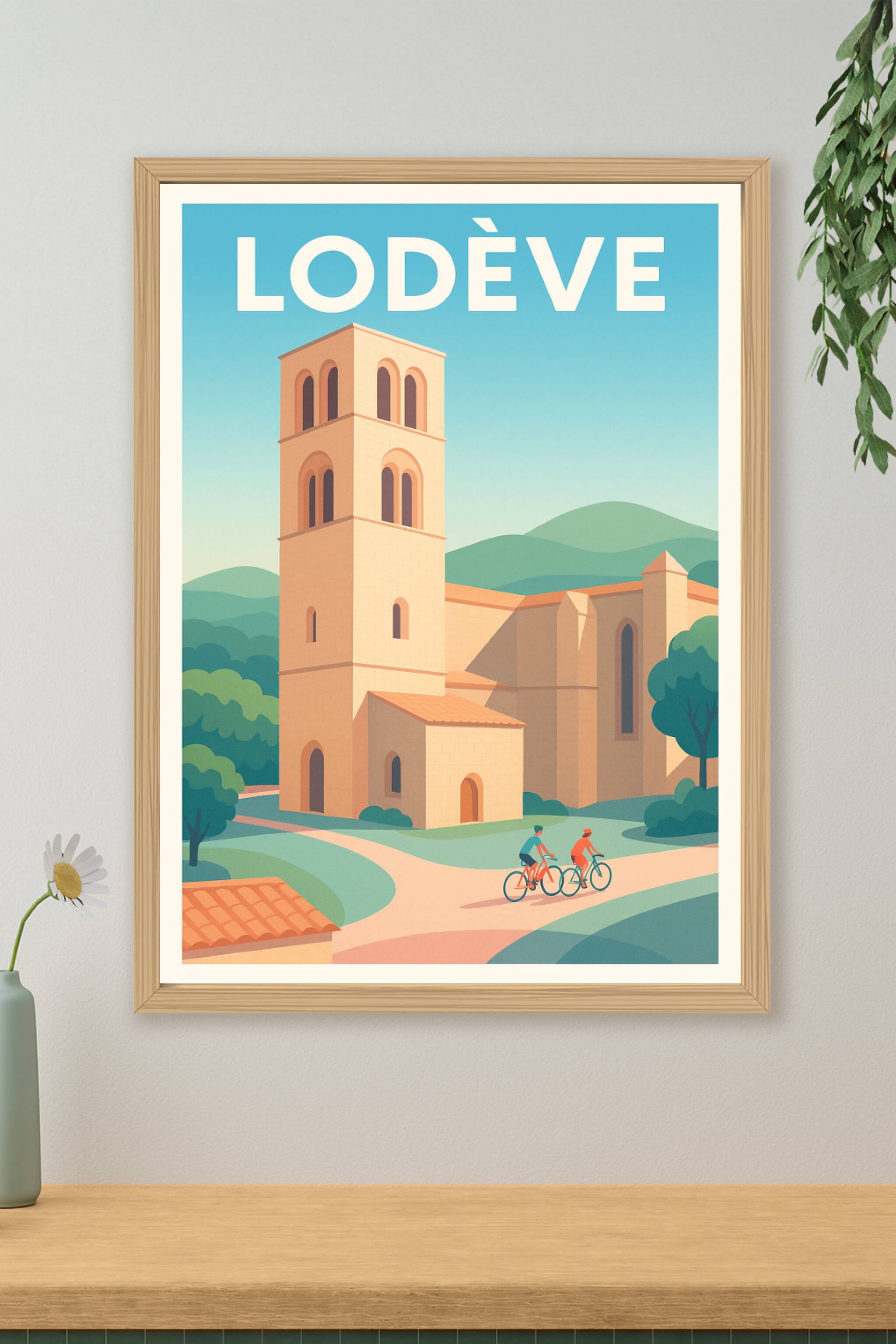 Affiche de Lodève - Sérénité et patrimoine au cœur de l'Hérault
