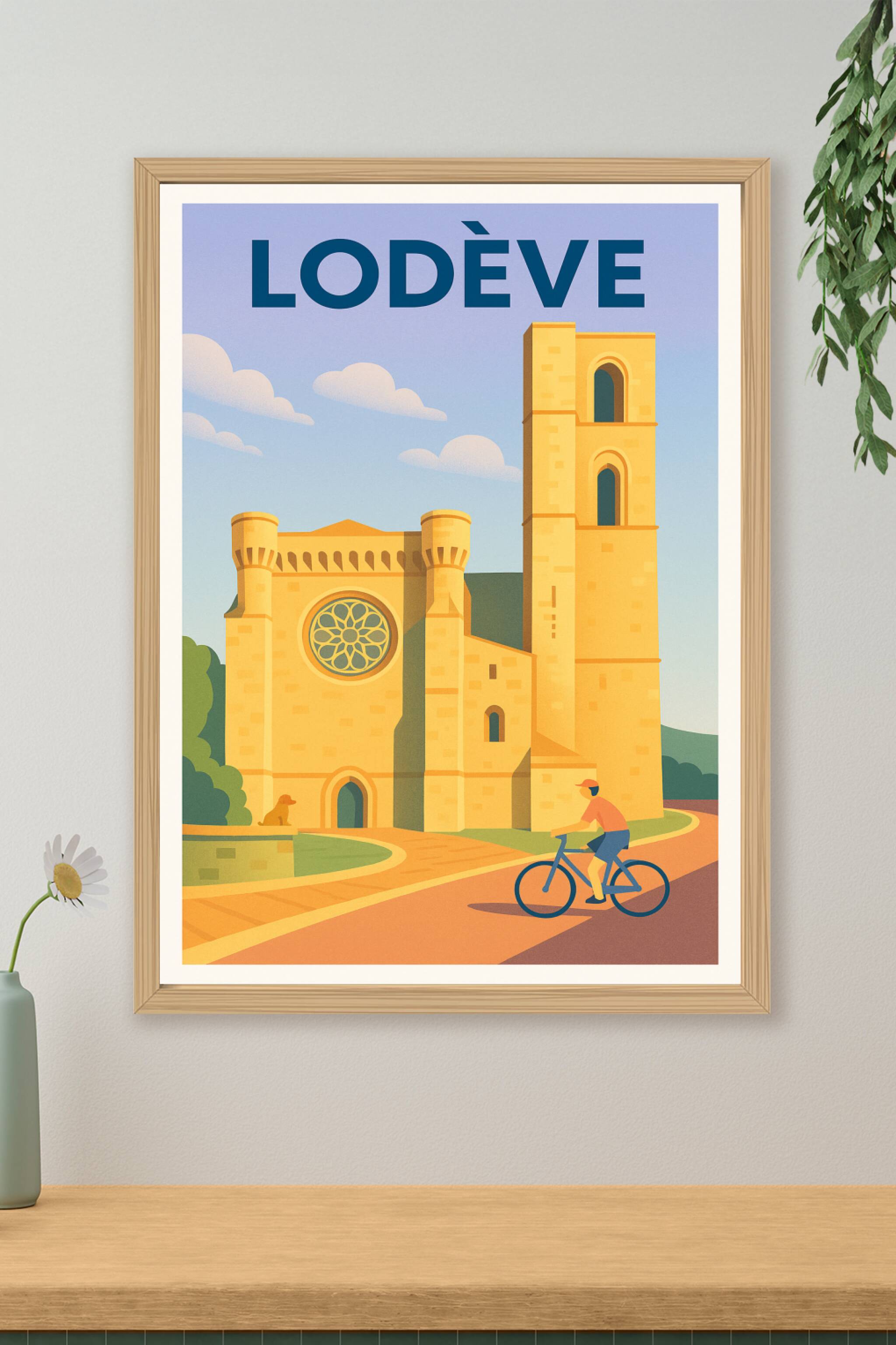 Affiche de Lodève - Charme et sérénité au cœur de l'Hérault