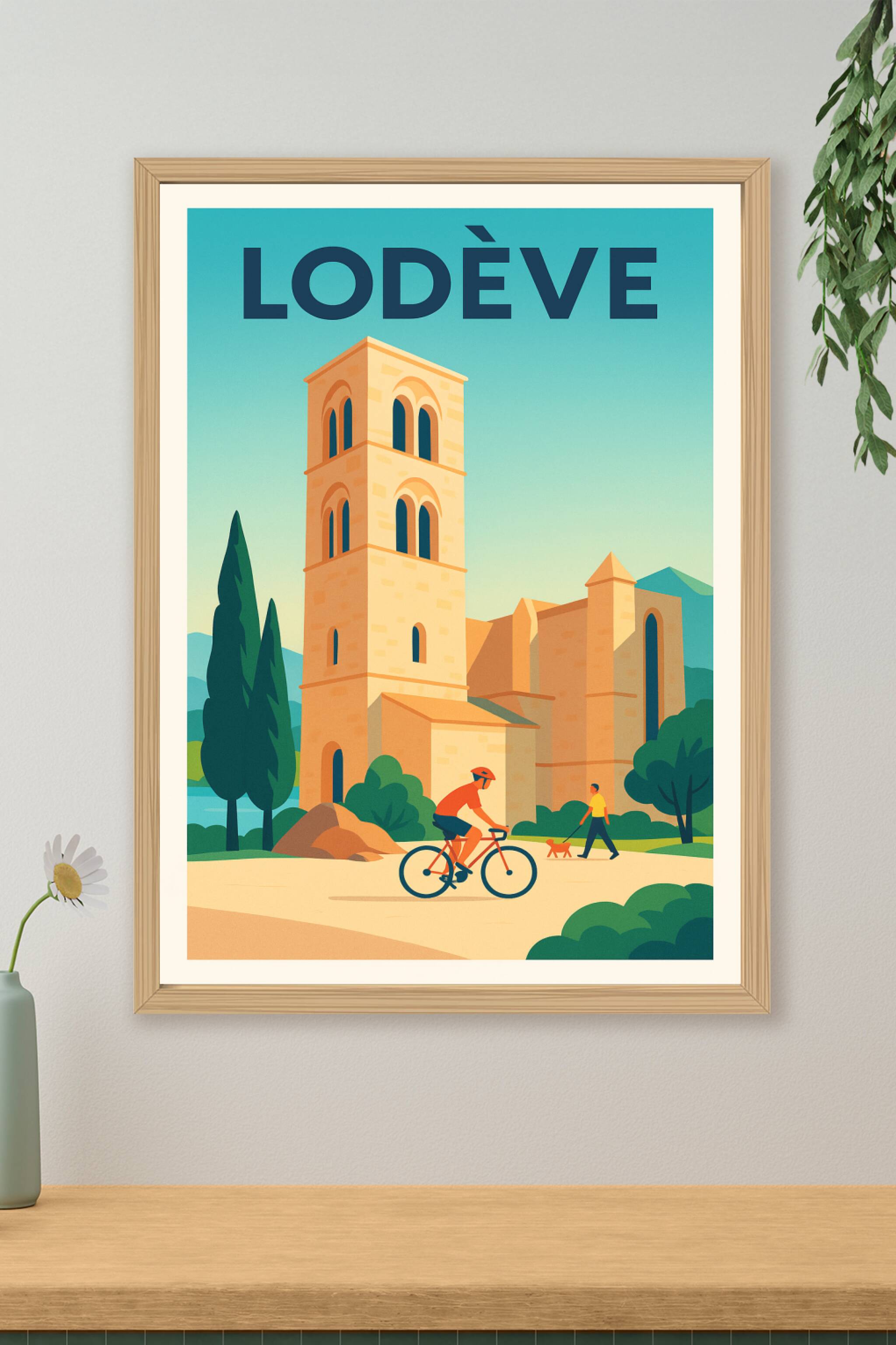 Affiche de Lodève - Charme et sérénité du patrimoine languedocien