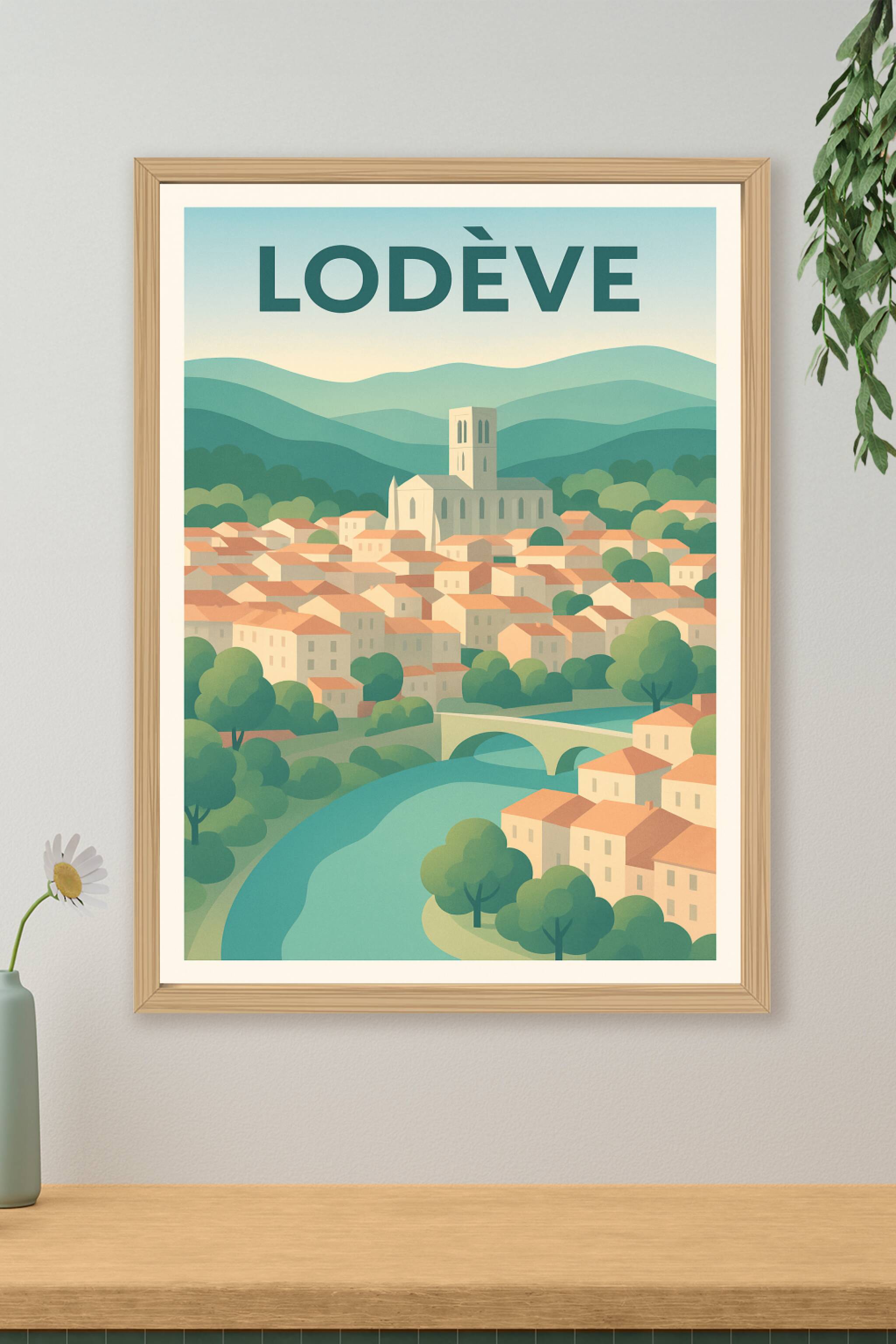 Affiche de Lodève - Charme et douceur au cœur de l'Hérault