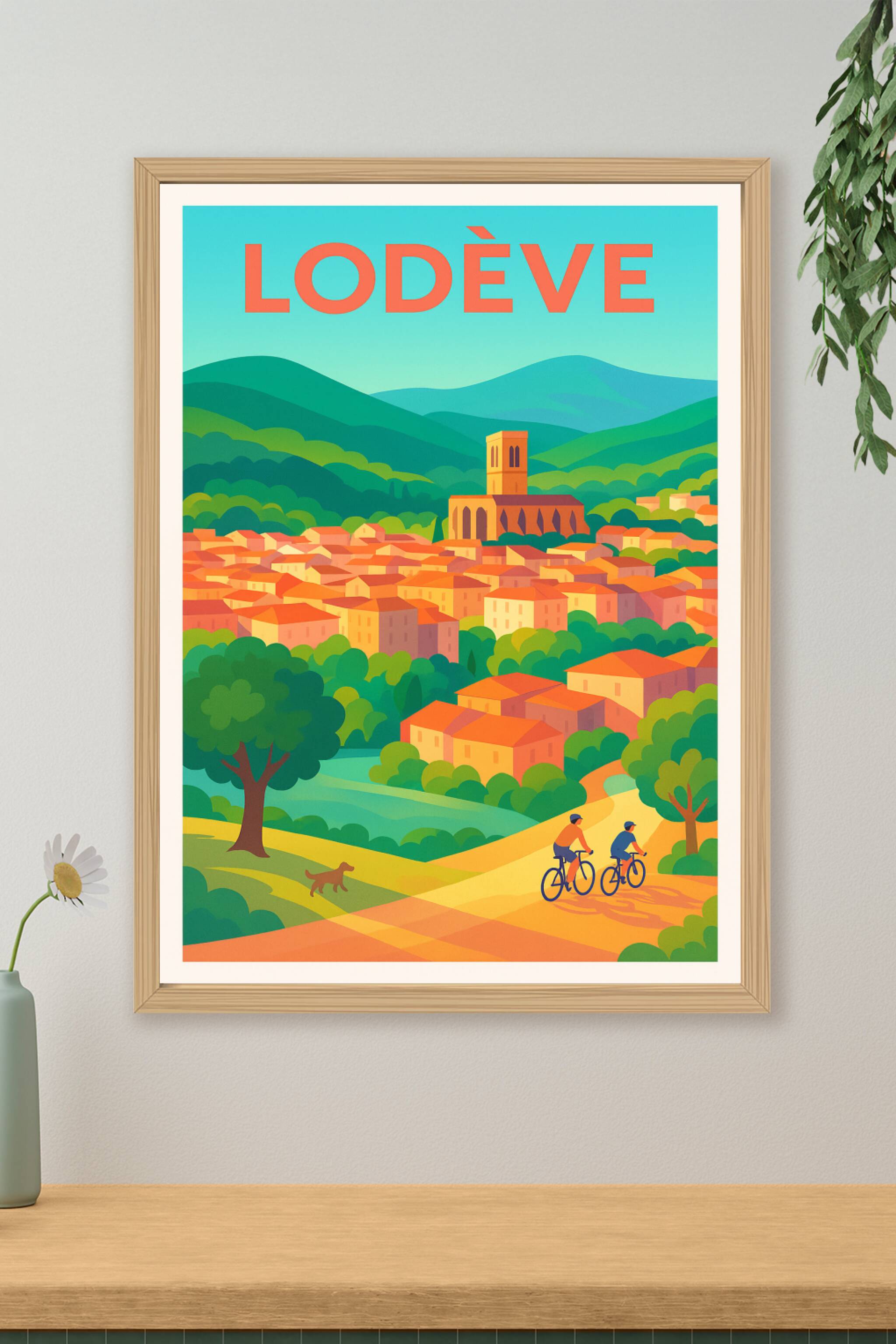 Affiche de Lodève - Escapade paisible au cœur de la nature