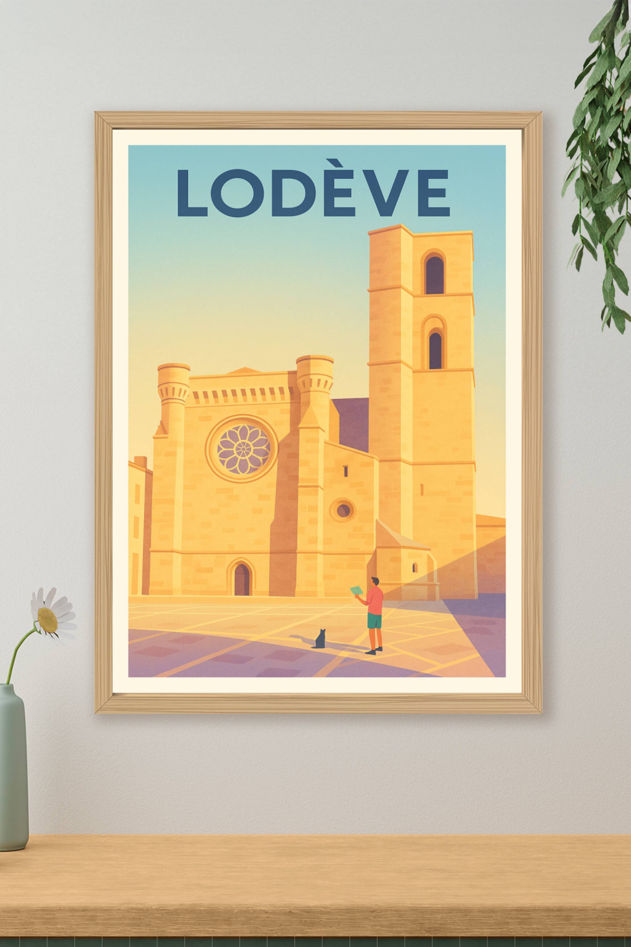 Affiche de Lodève - Charme et Sérénité en Pays Cathare