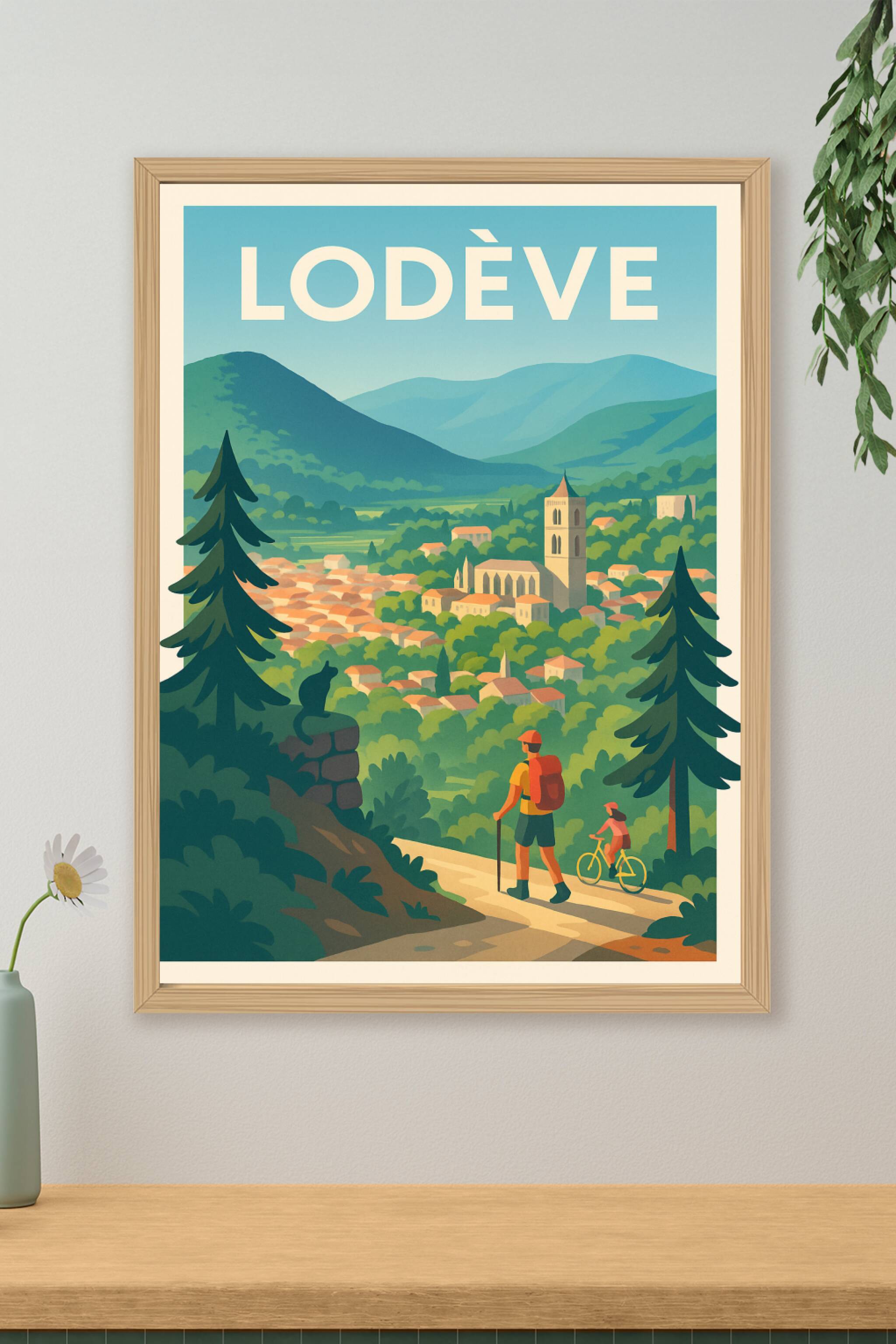Affiche de Lodève - Évasion nature et patrimoine au cœur de l'Hérault