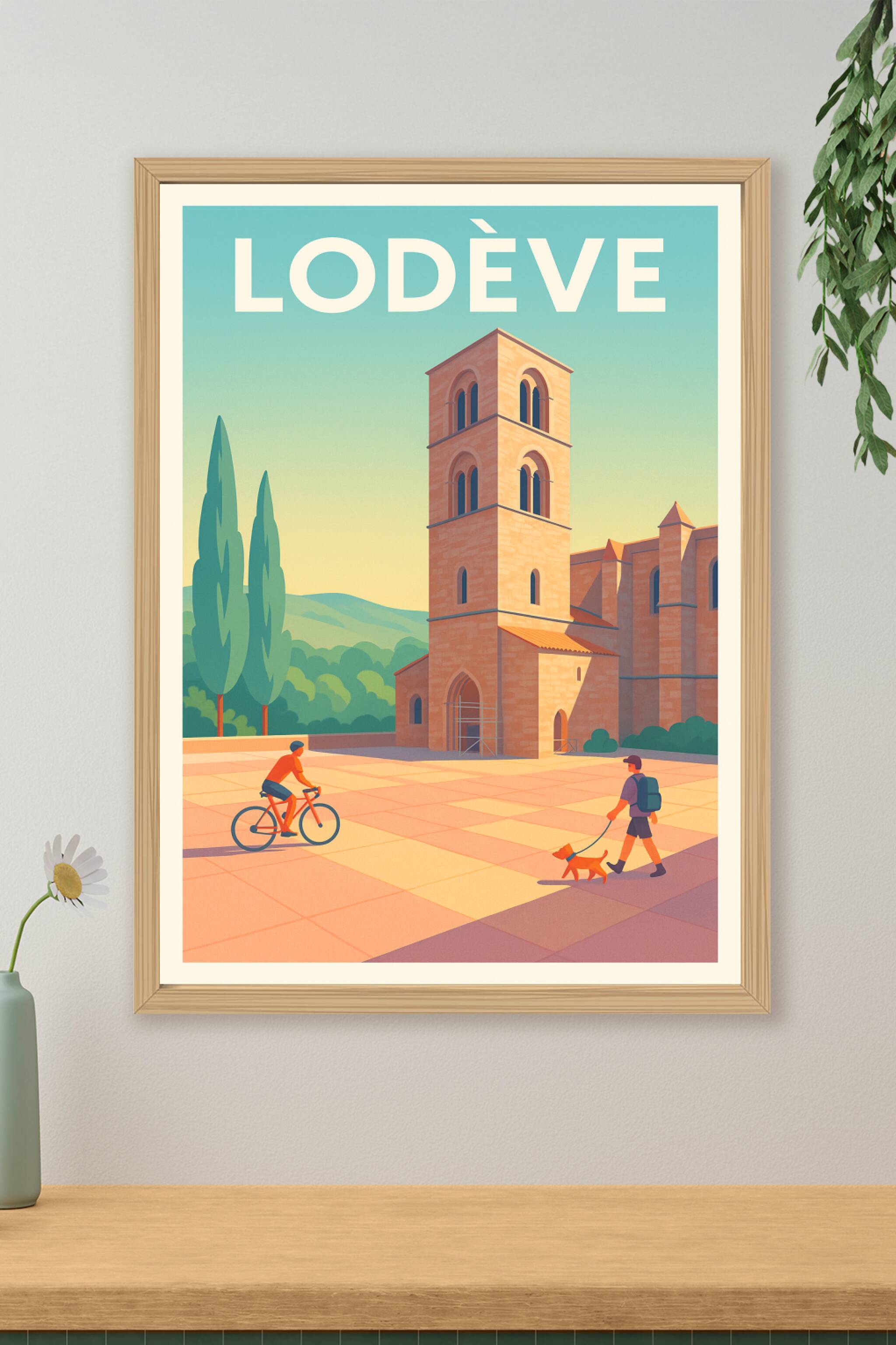 Affiche de Lodève - Tranquillité et patrimoine au cœur de la ville