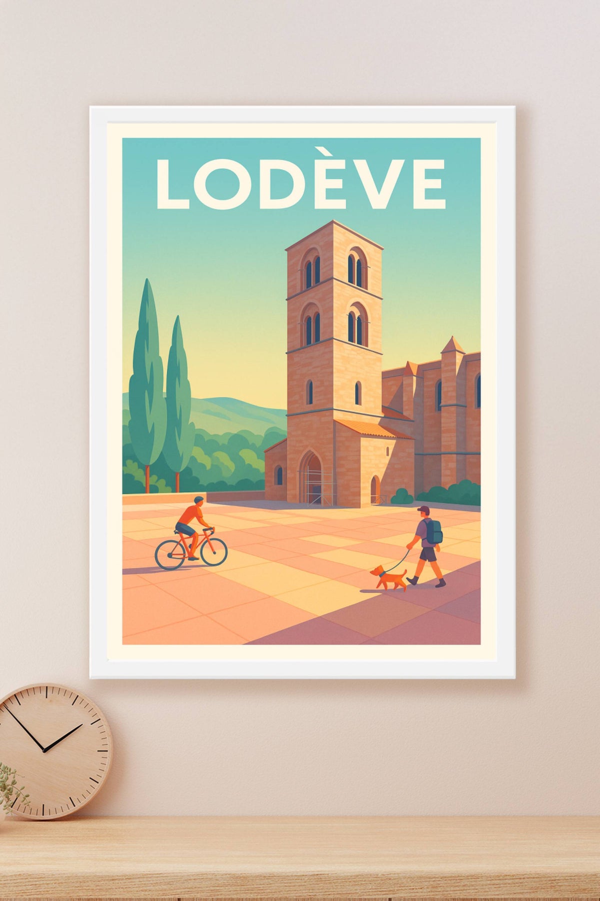 Affiche de Lodève - Tranquillité et patrimoine au cœur de la ville