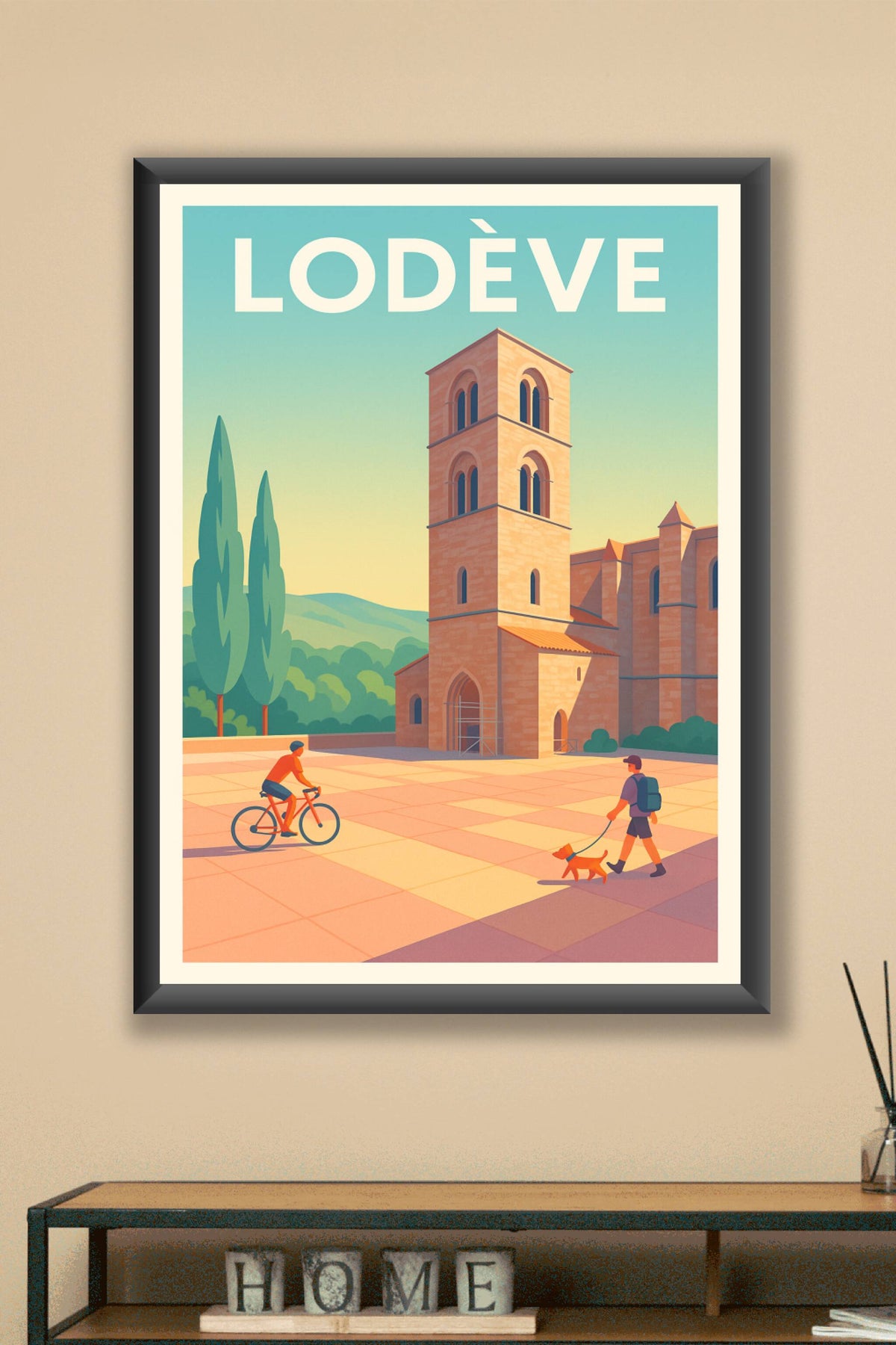 Affiche de Lodève - Tranquillité et patrimoine au cœur de la ville