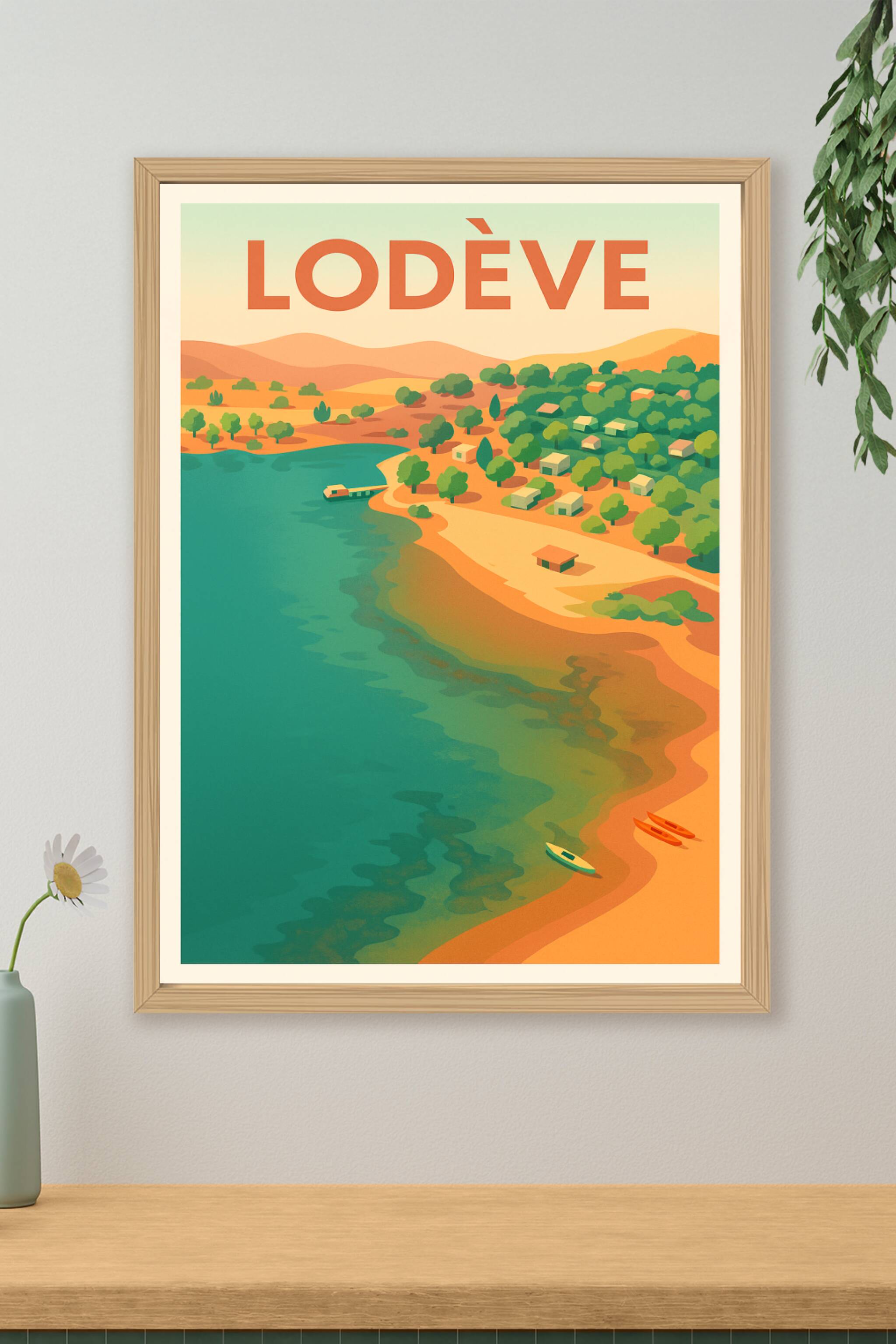 Affiche de Lodève - Évasion nature en Méditerranée