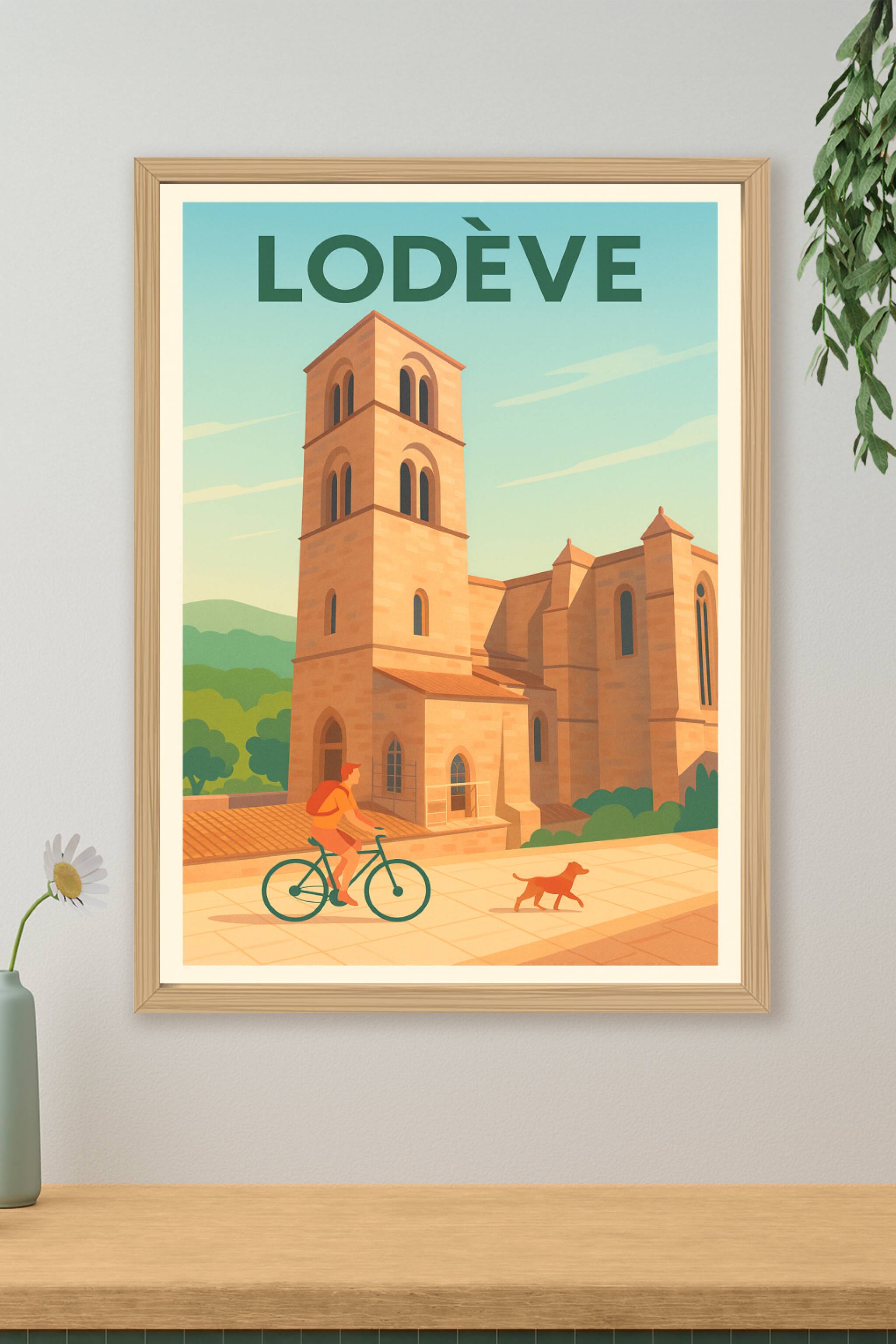 Affiche de Lodève - Charme et sérénité en terres languedociennes