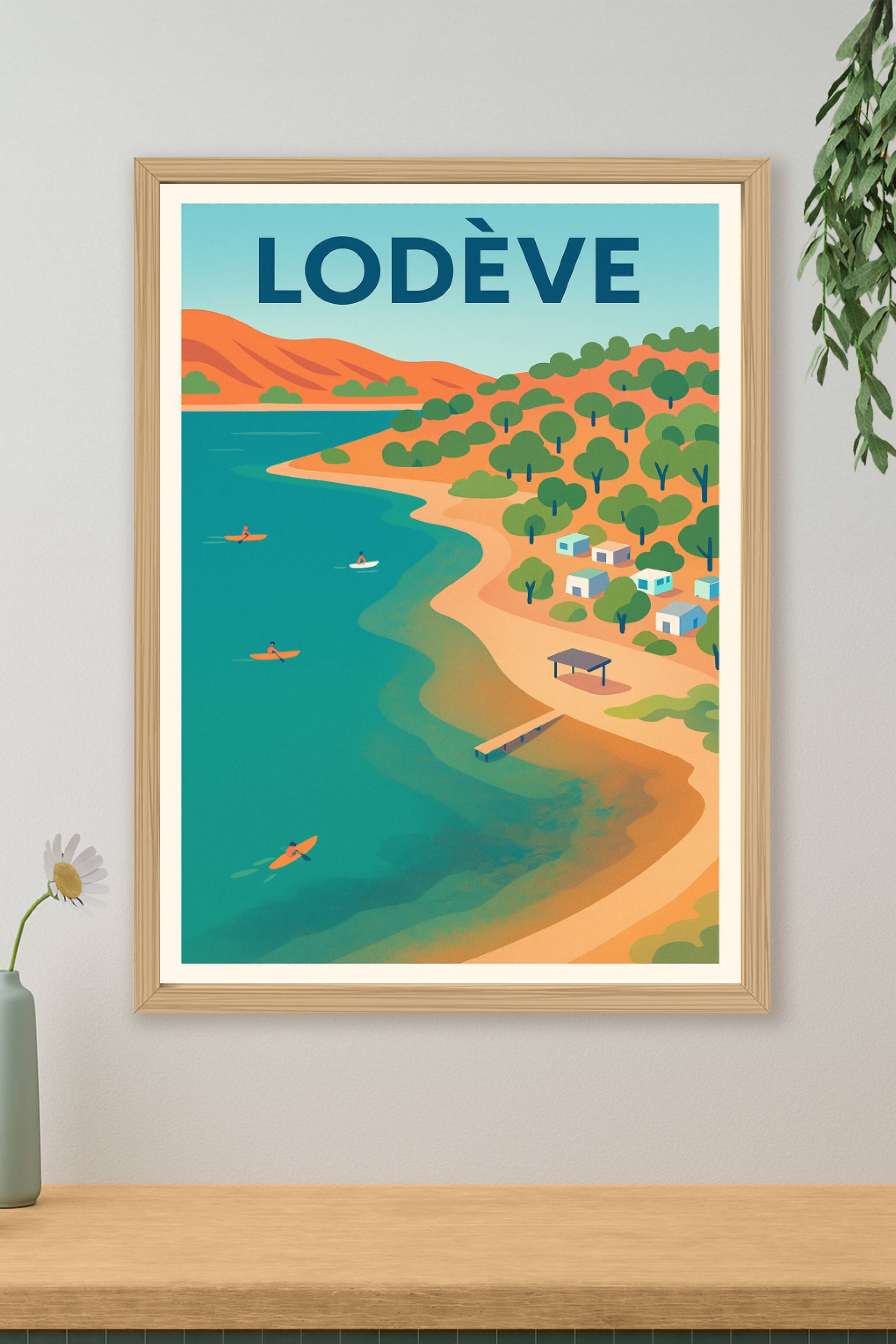 Affiche de Lodève - Évasion au bord de l'eau