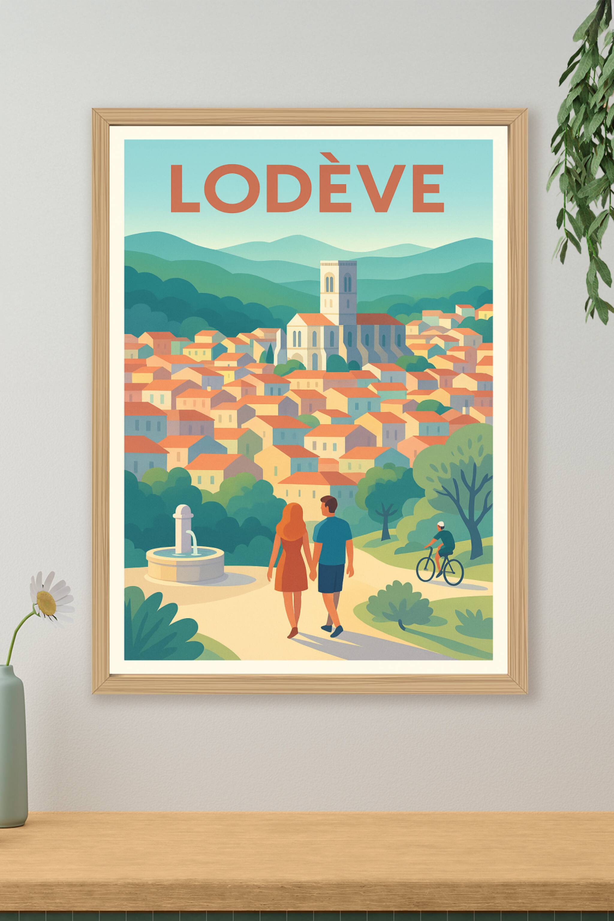 Affiche de Lodève - Charme et sérénité au cœur du Sud de la France