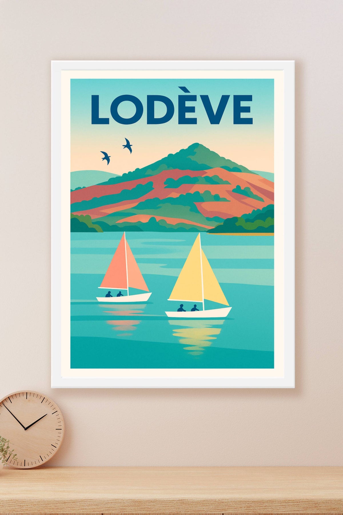 Affiche de Lodève - Évasion sur les eaux tranquilles