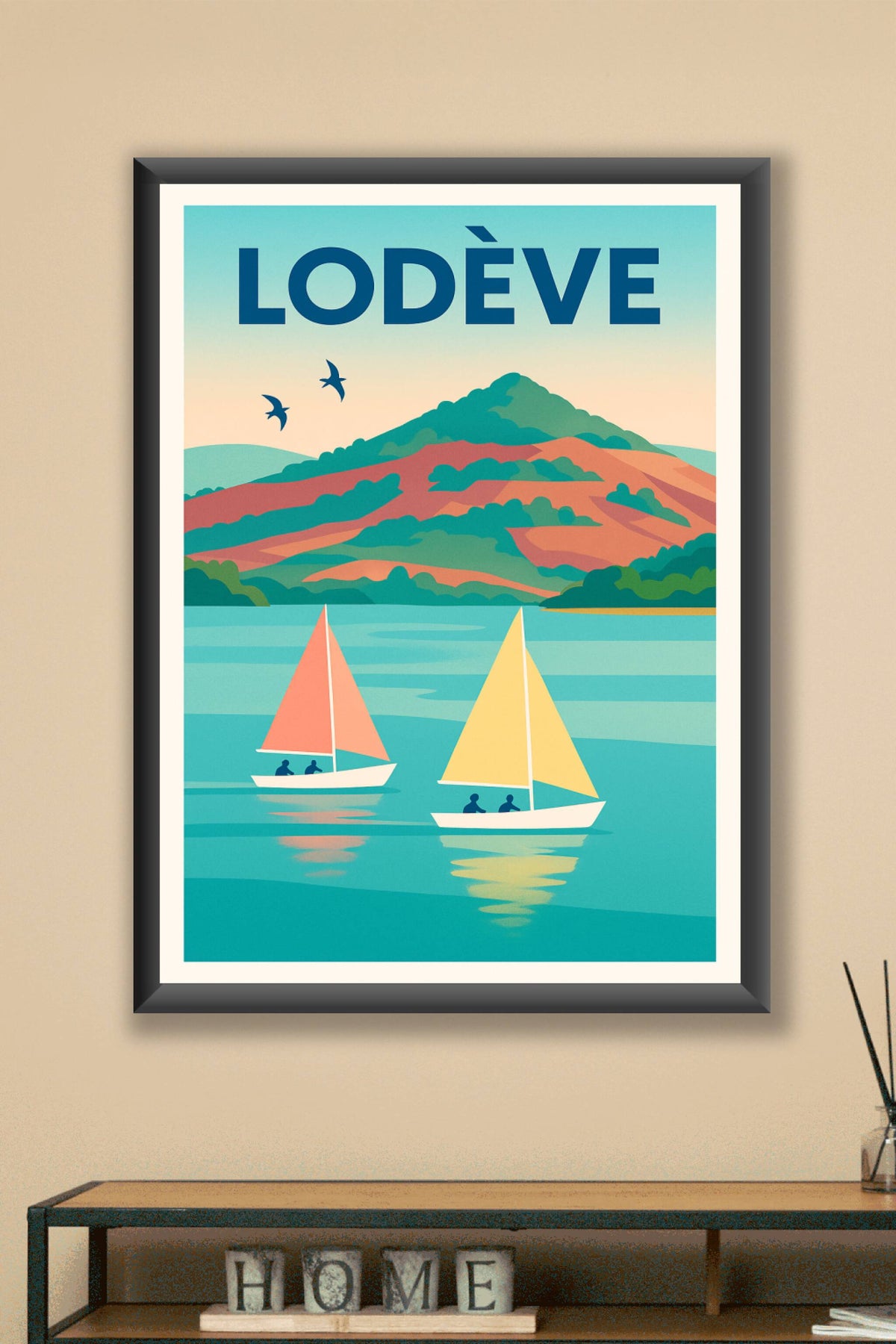 Affiche de Lodève - Évasion sur les eaux tranquilles