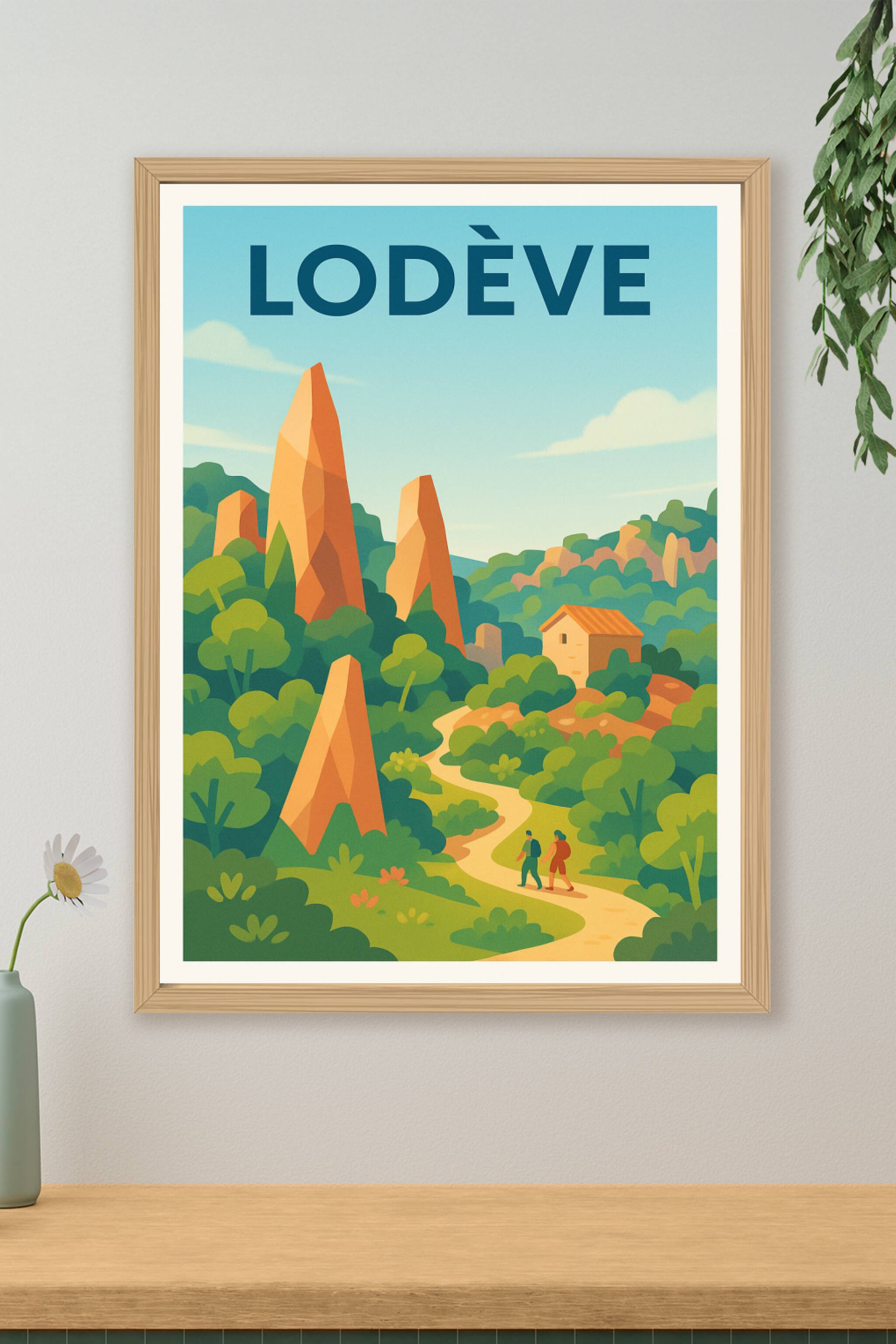 Affiche de Lodève - Escapade nature au cœur des rochers emblématiques