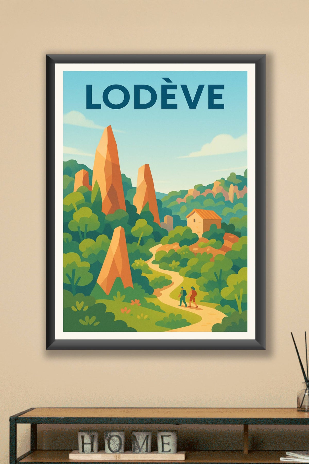 Affiche de Lodève - Escapade nature au cœur des rochers emblématiques