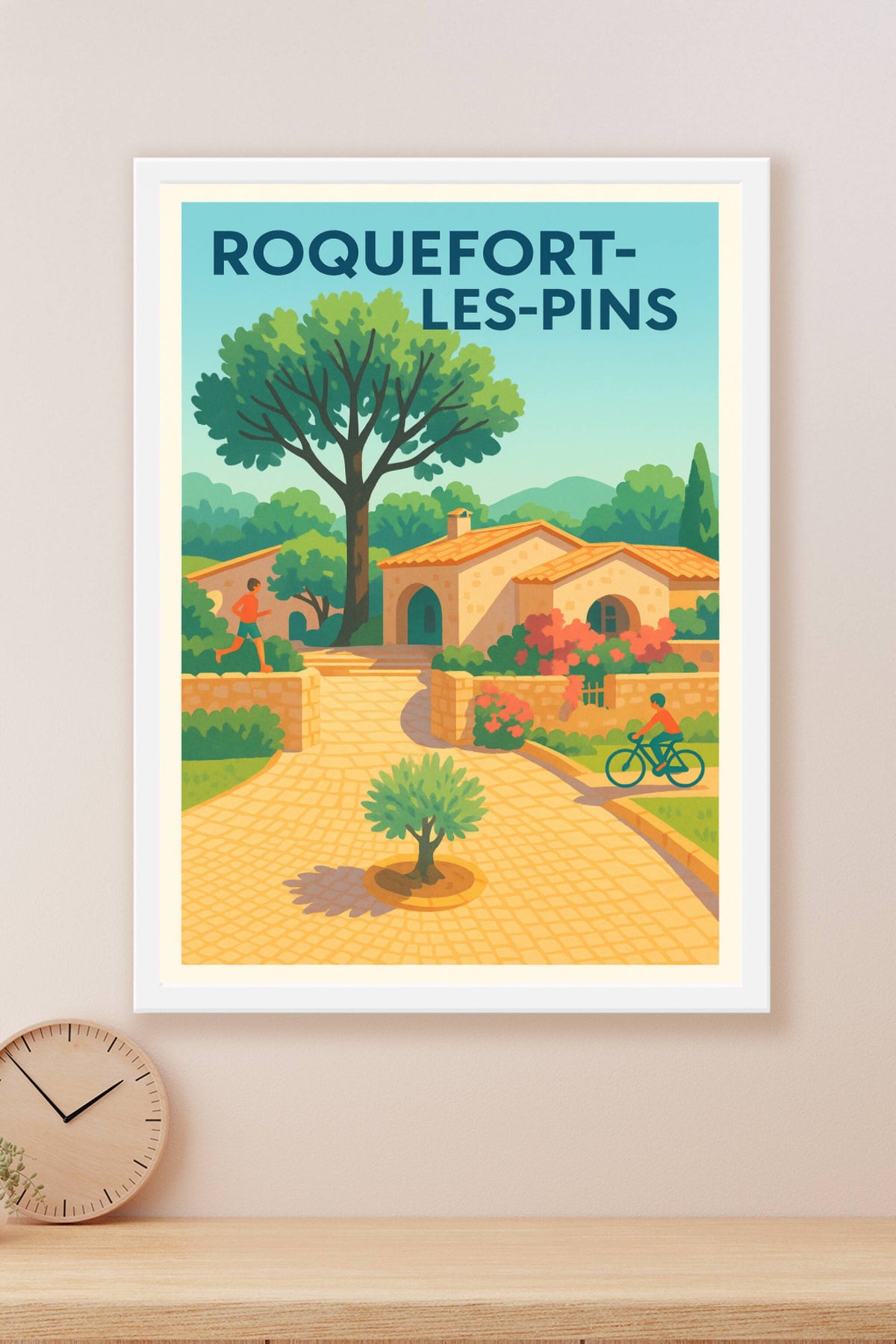 Affiche de Roquefort-les-Pins - Charme provençal et douceur de vivre