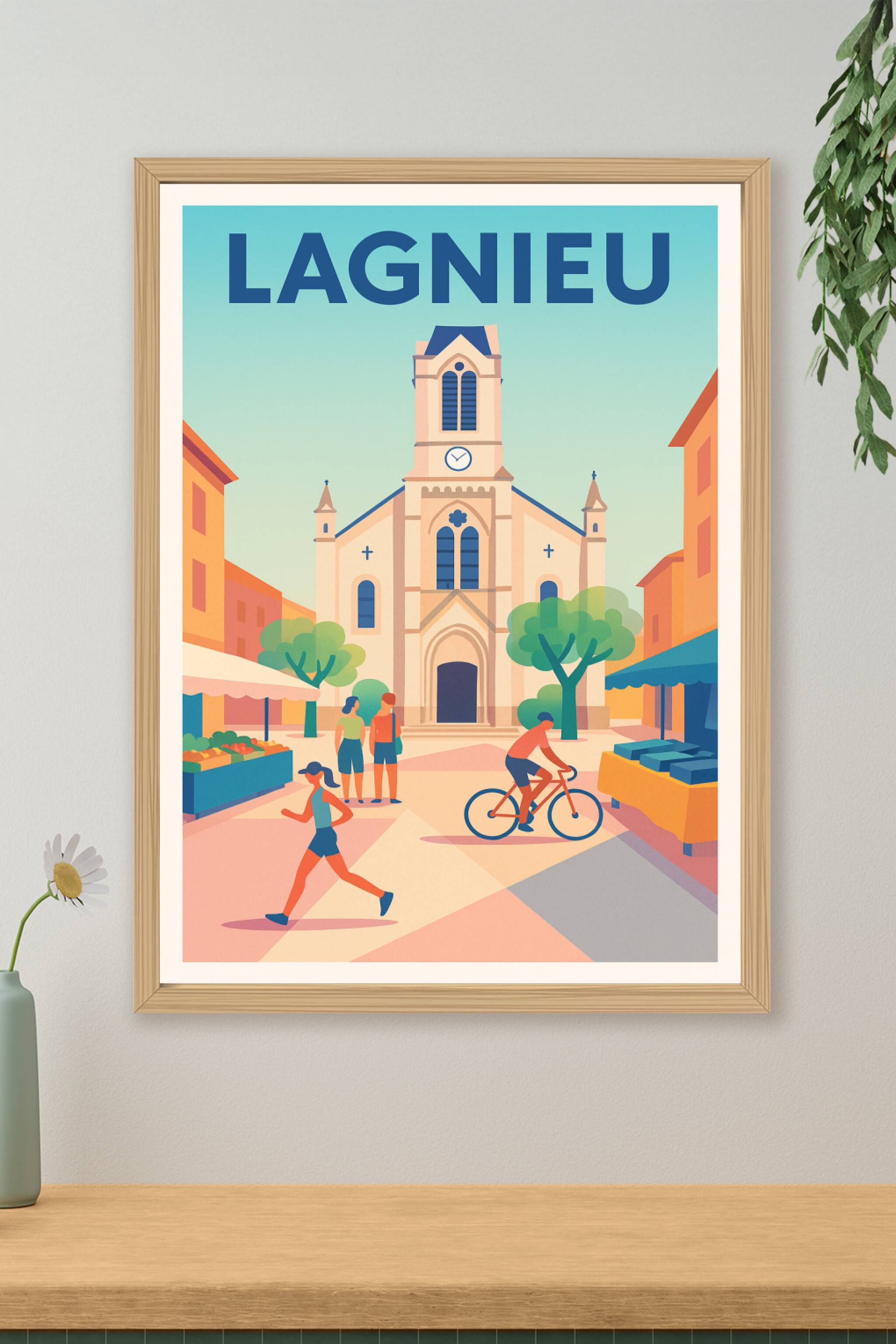 Affiche de Lagnieu - L'ambiance conviviale du cœur de ville