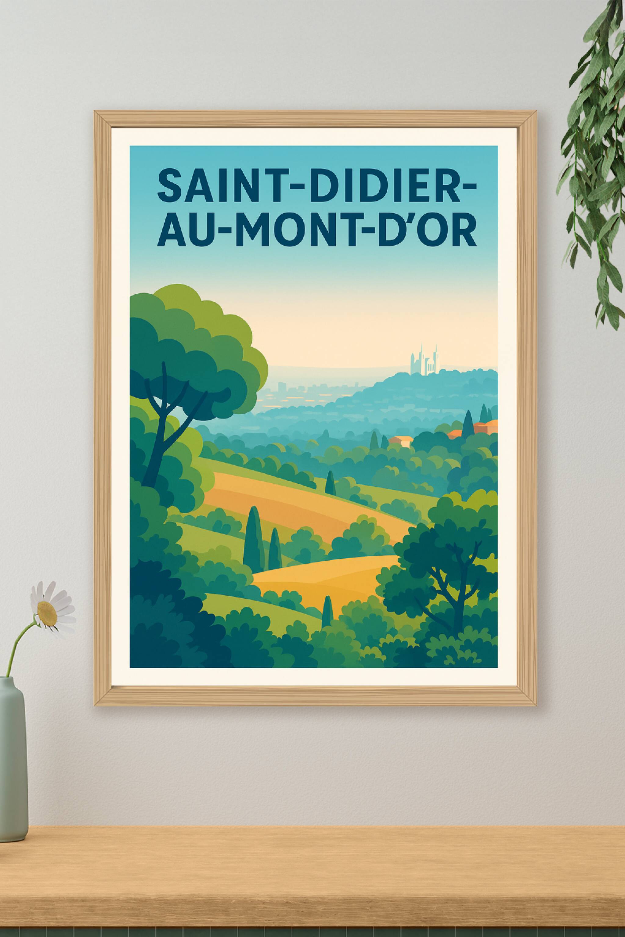 Affiche de Saint-Didier-au-Mont-d'Or - Harmonie naturelle et douceur de vivre