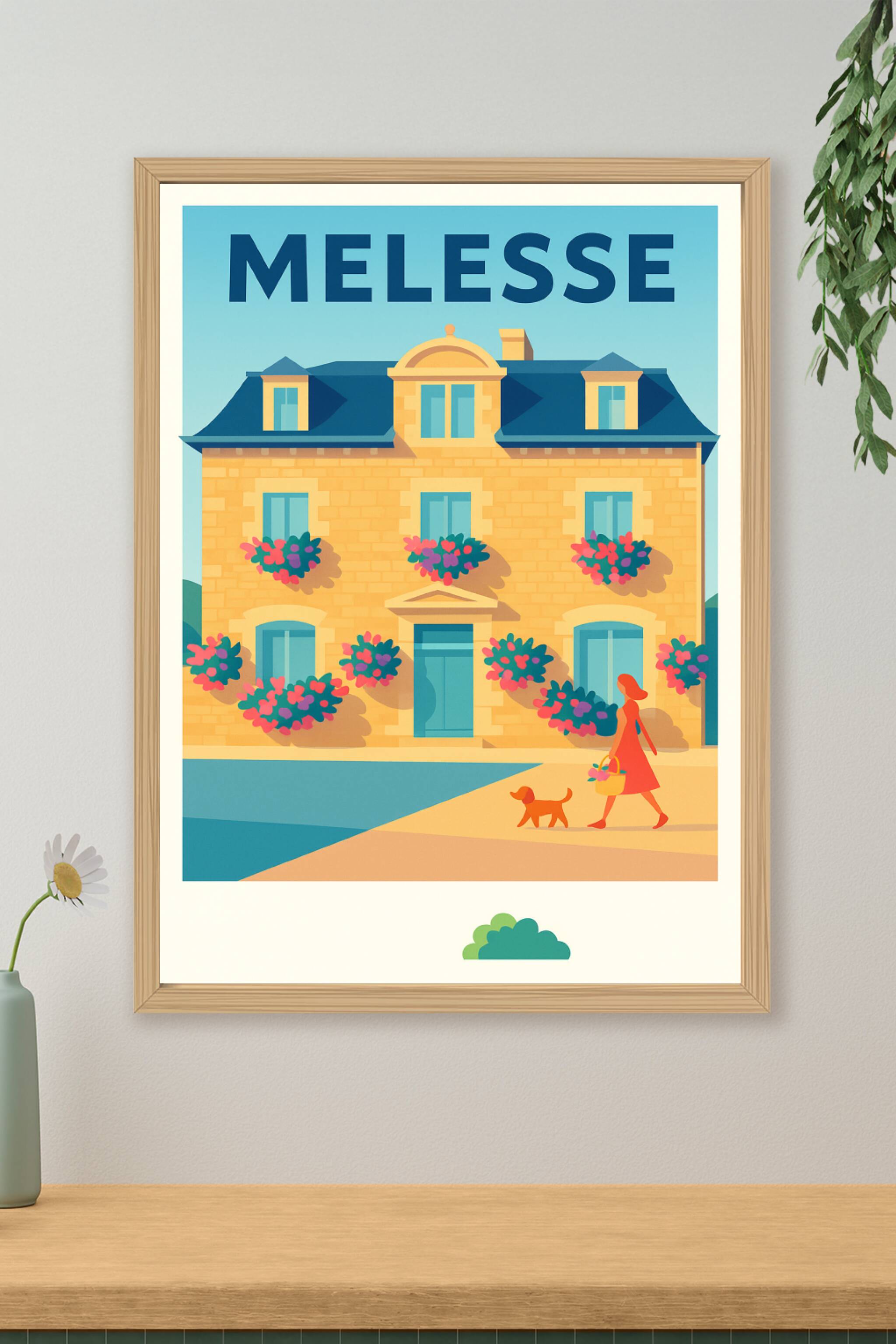 Affiche de Melesse - Charme et douceur de vie à la campagne