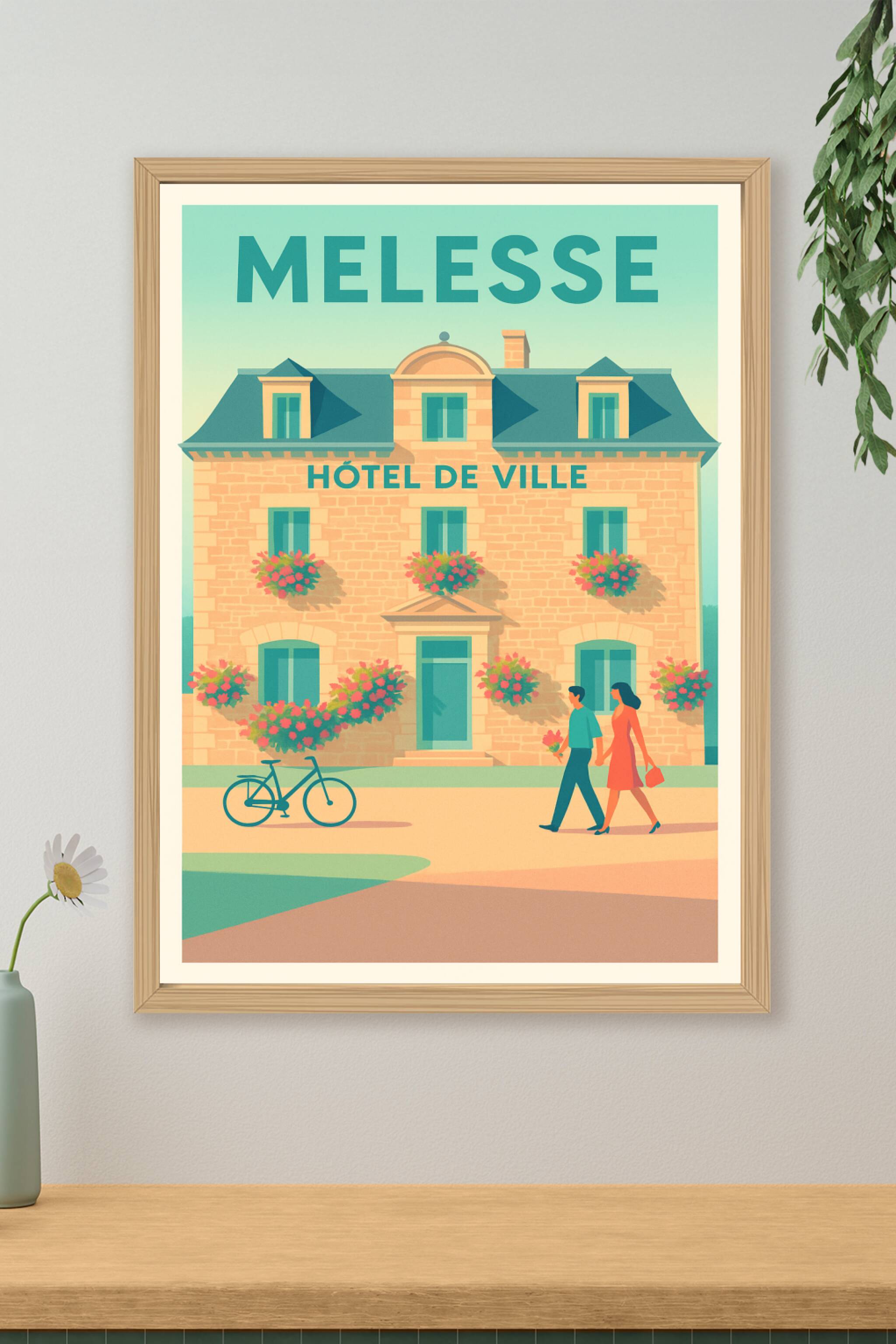 Affiche de Melesse - Charme et douceur devant l'Hôtel de Ville