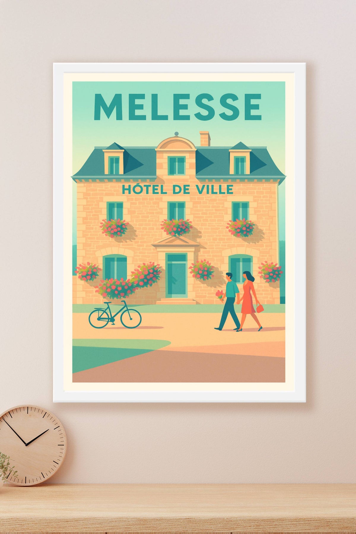 Affiche de Melesse - Charme et douceur devant l'Hôtel de Ville