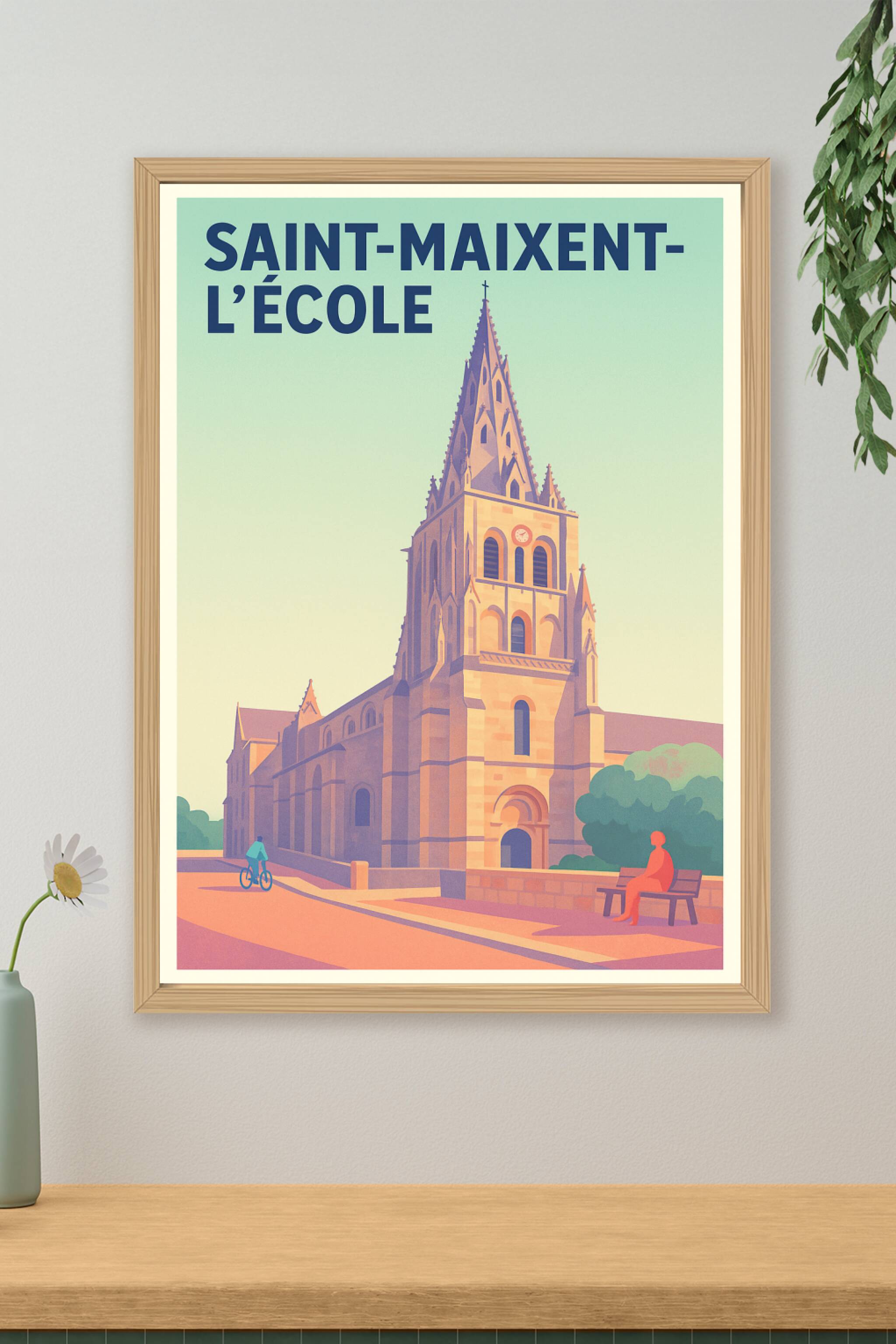 Affiche de Saint-Maixent-l'École - Patrimoine et charme à l'état pur