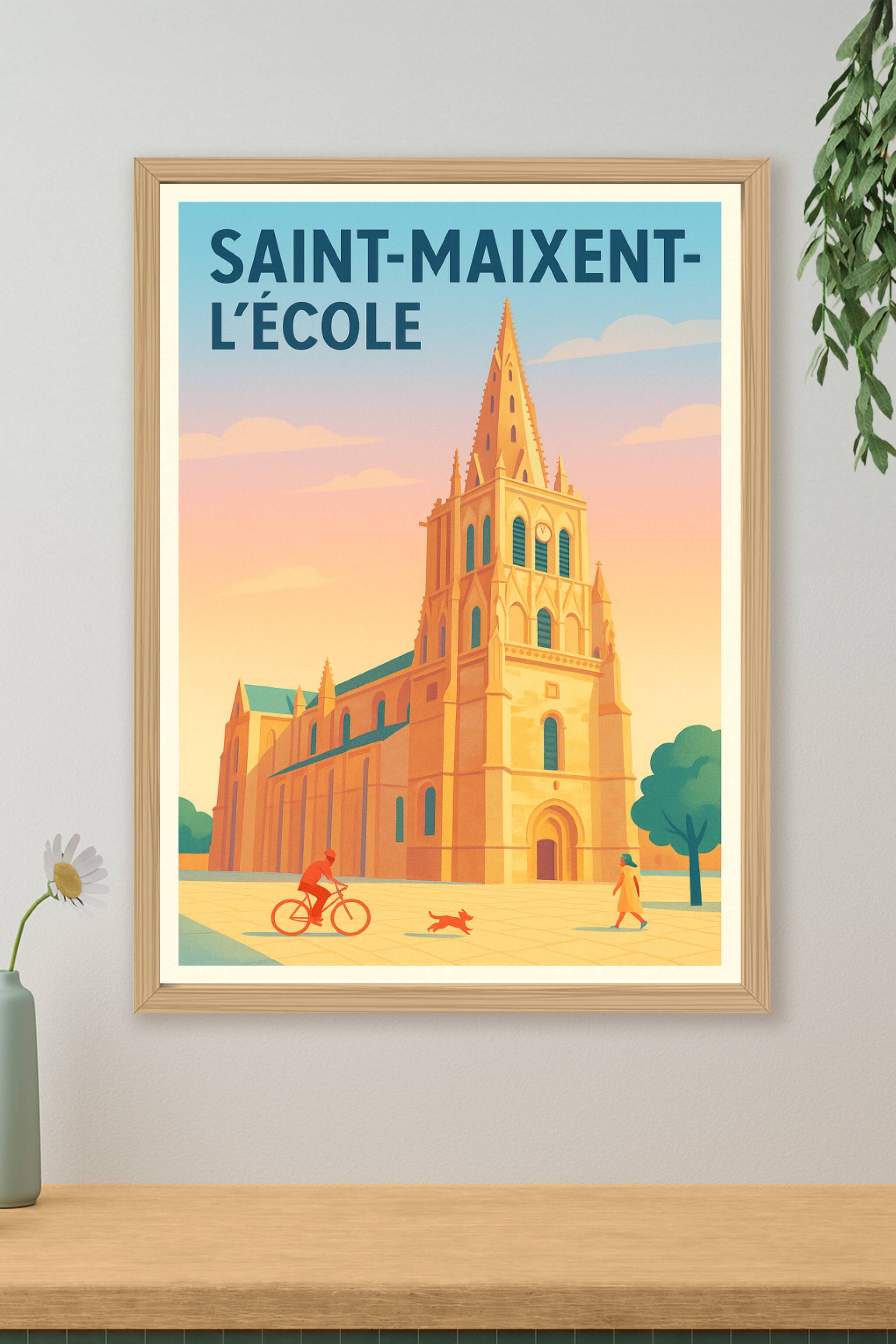 Affiche de Saint-Maixent-l'École - Charme et sérénité au cœur de la ville