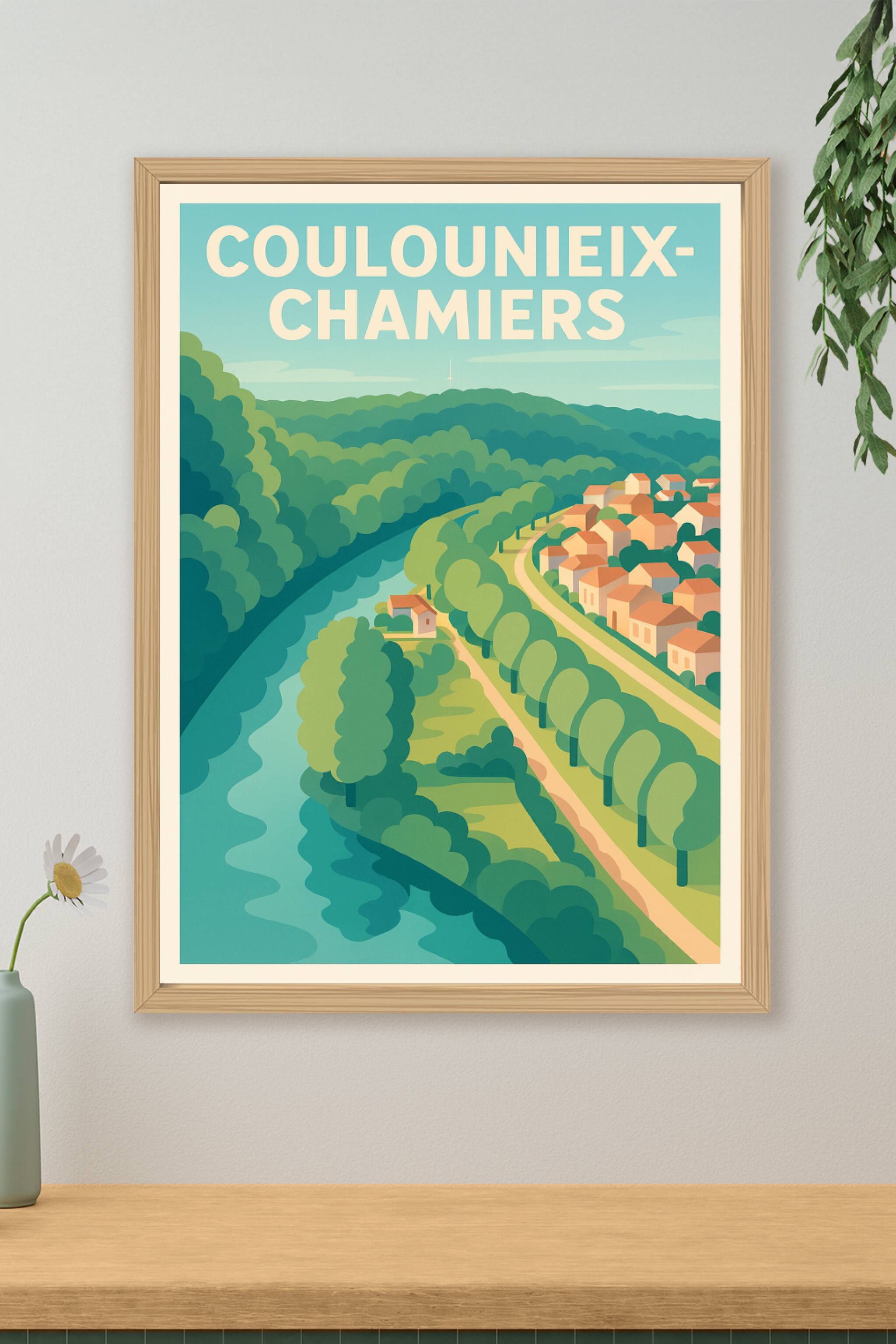 Affiche de Coulounieix-Chamiers - Une invitation à la nature paisible