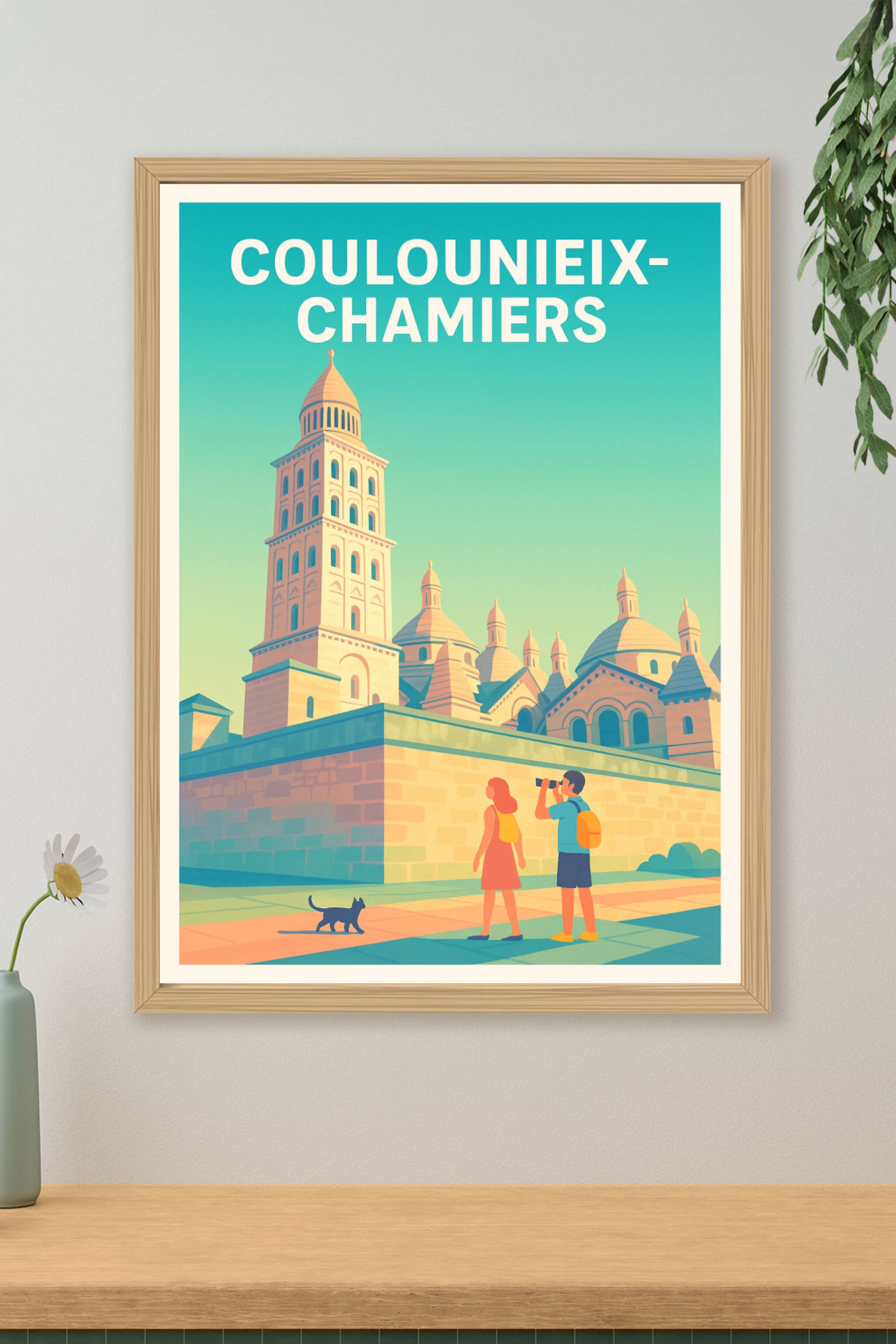 Affiche de Coulounieix-Chamiers - Explorez l'architecture historique en poster