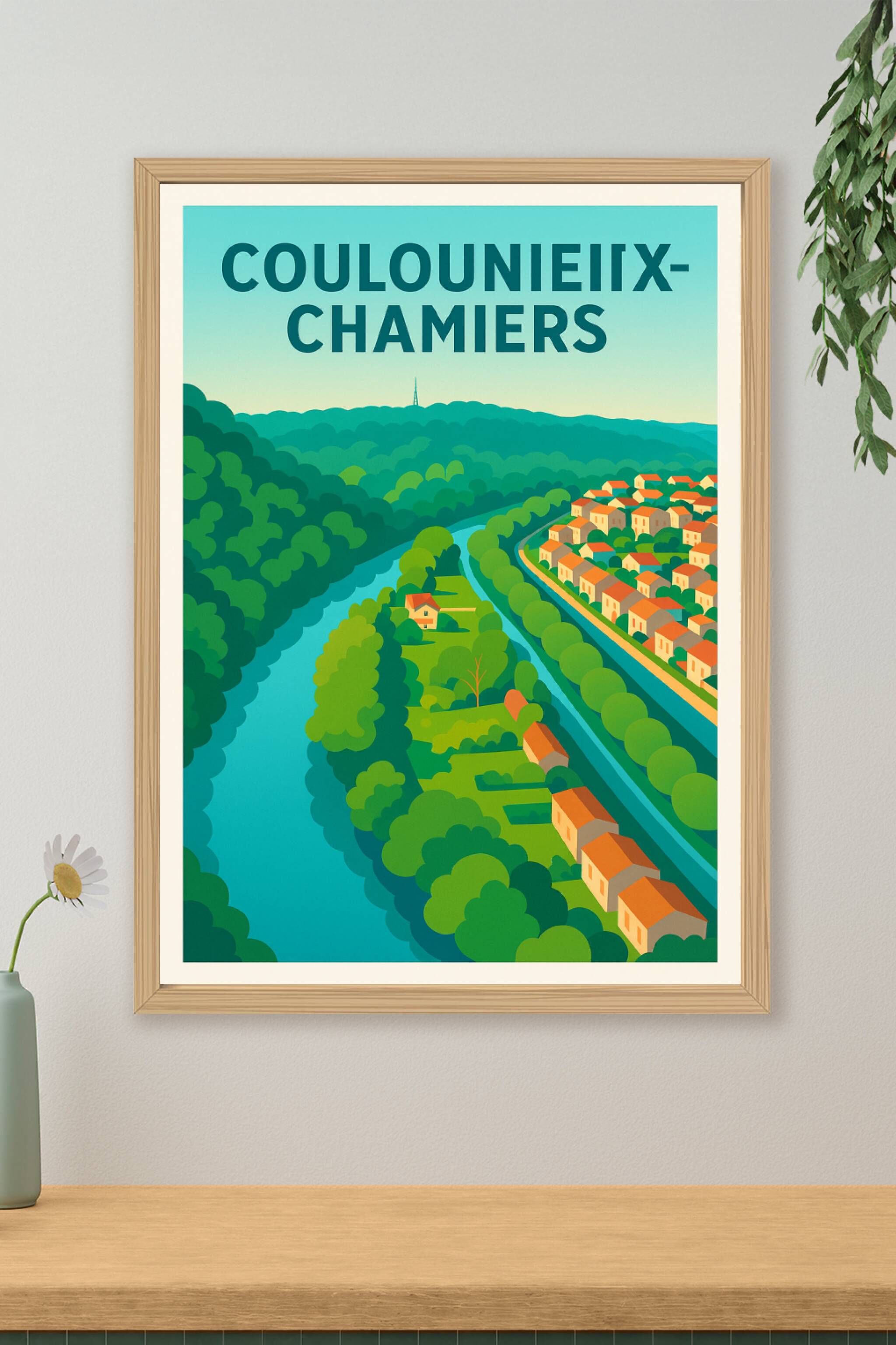 Affiche de Coulounieix-Chamiers - Harmonie naturelle au fil de l'eau