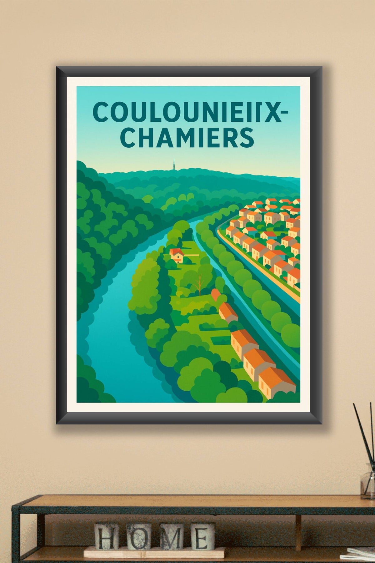 Affiche de Coulounieix-Chamiers - Harmonie naturelle au fil de l'eau